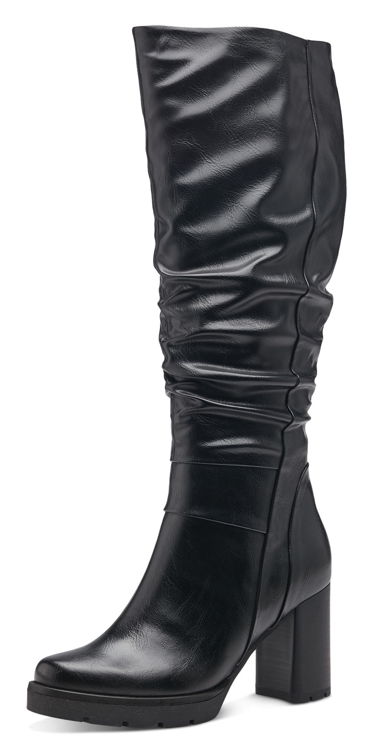 Stiefel, mit Falten im slouchy Look