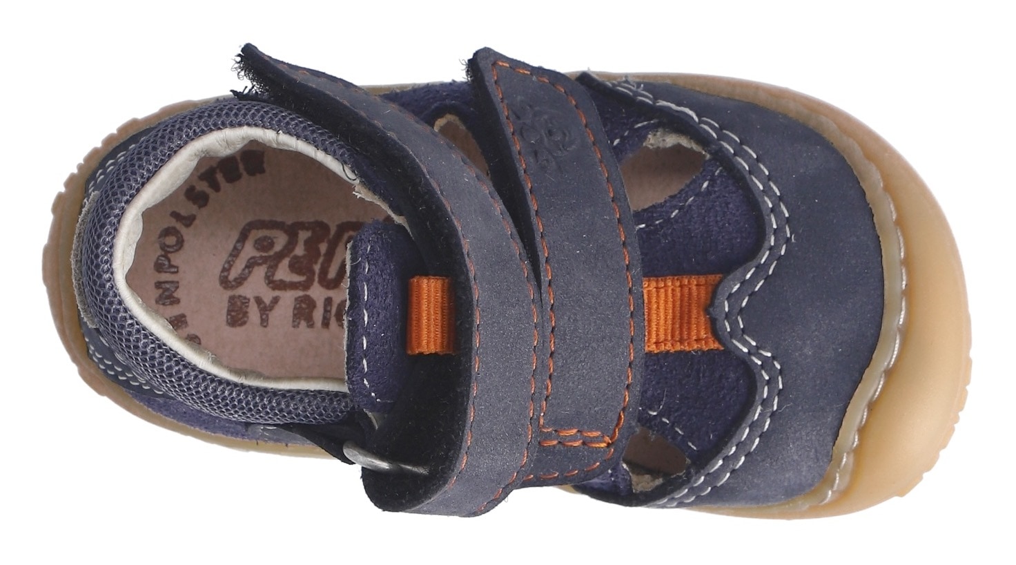 PEPINO by RICOSTA Lauflernschuh »Ebi WMS: weit«, Klettschuh, Babyschuh, Lederinnensohle, Größenschablone zum Download