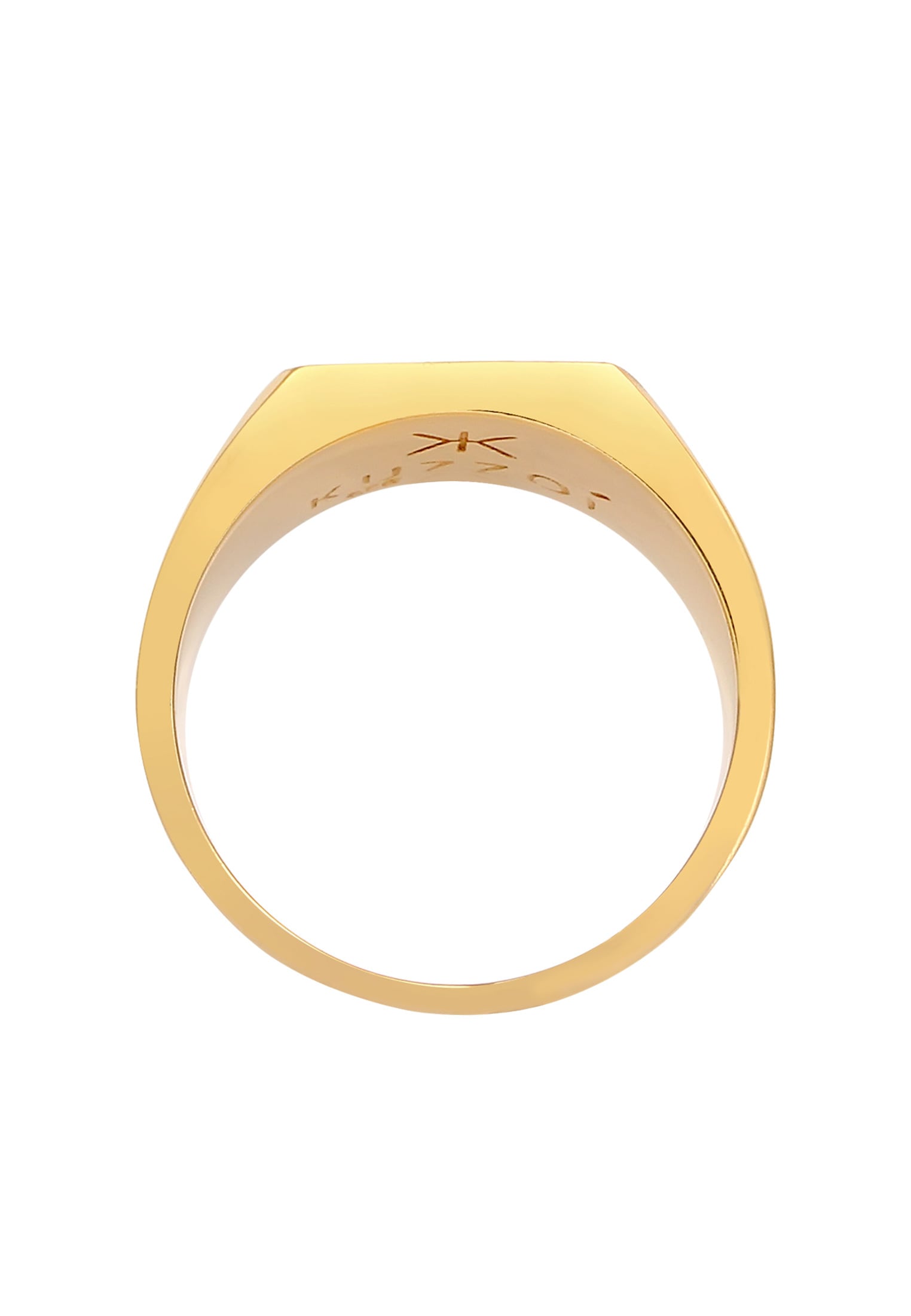 Kuzzoi Siegelring »Ring Herren Siegelring Emaille Stern Basic 925er Silber«