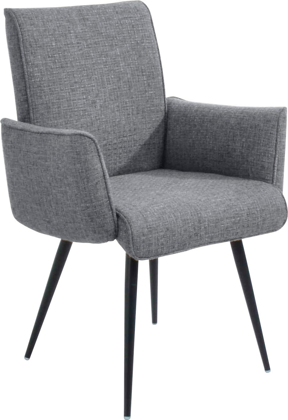 K+W Komfort & Wohnen Polsterbank »Giacomo I« 1 Stk. tlg. Metallfüsse in schwarz, wahlweise in der Breite 200cm oder 177cm