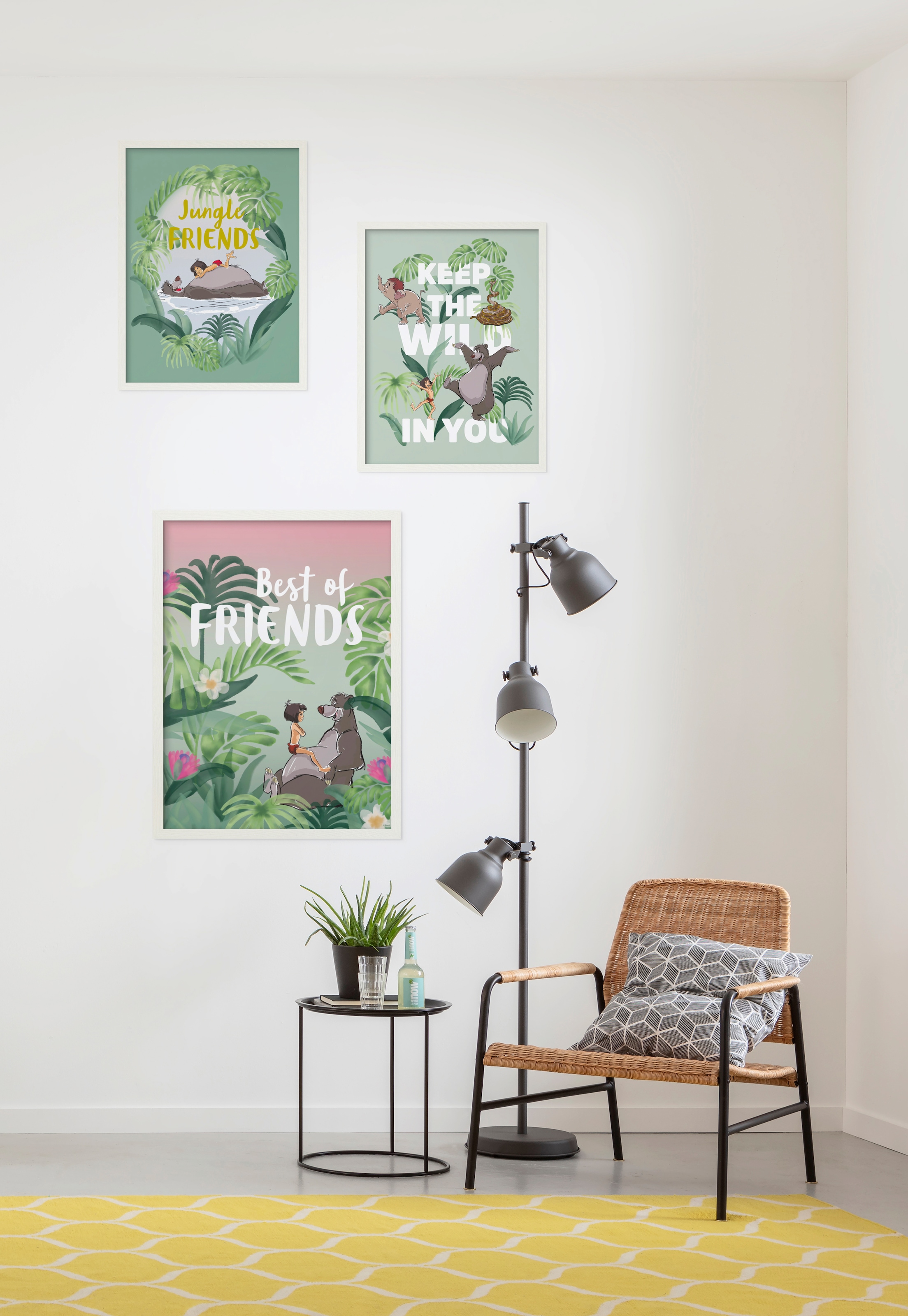 Komar Bild »Jungle Book Best of Friends«, Disney, (1 St.), Wandbild zur Dekoration im Kinderzimmer - ohne Rahmen