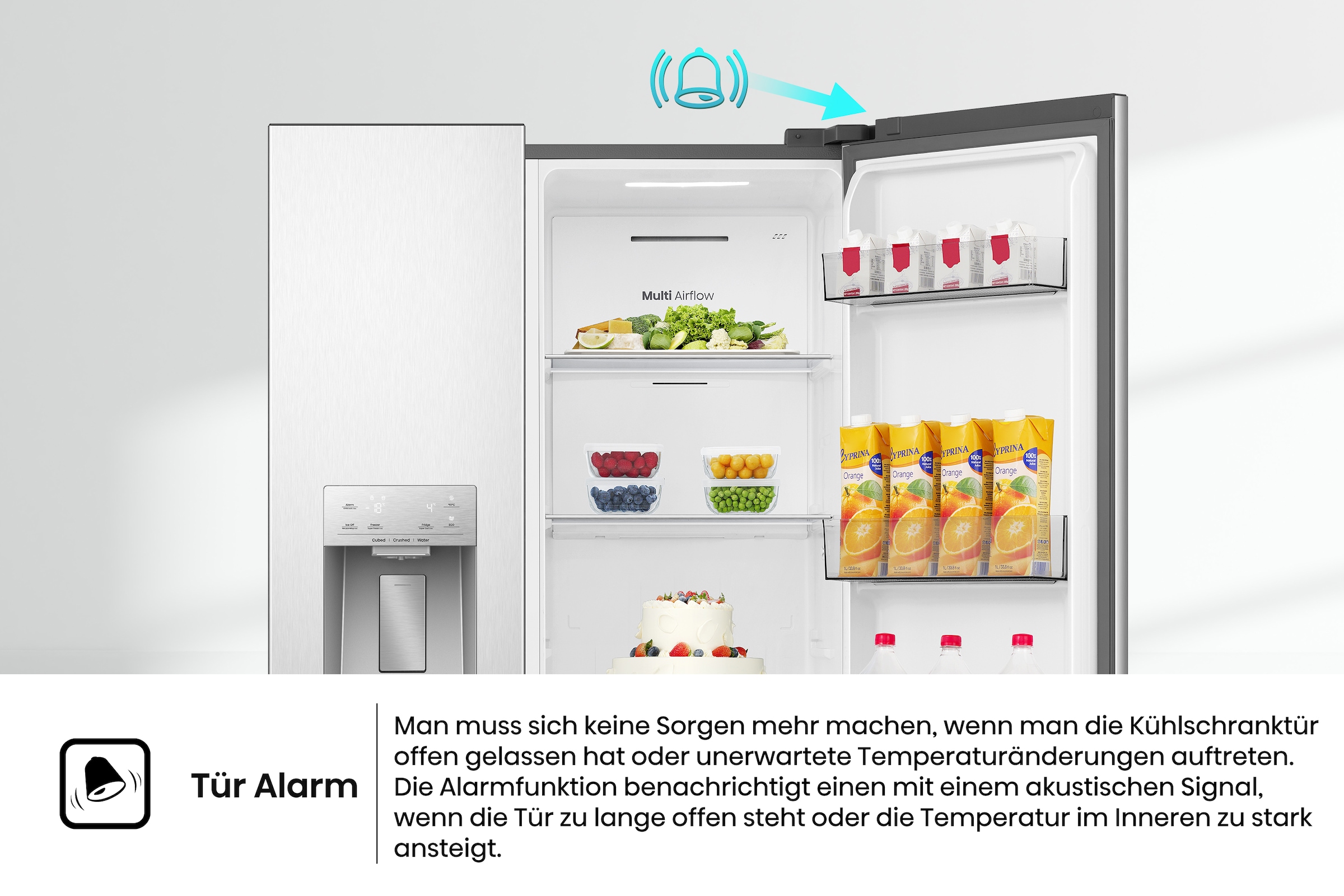 Hisense Side-by-Side »RS5P528STIE« 178,6 cm hoch 91,1 cm breit Wasser-& Eisspender