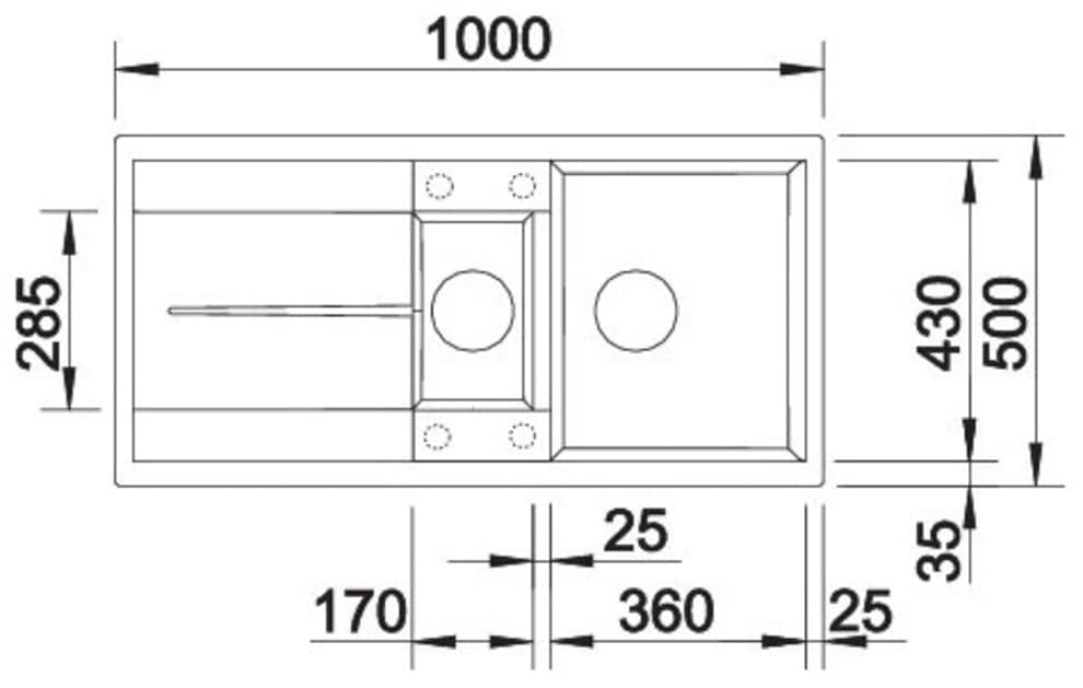 Blanco Granitspüle »METRA 6 S« 1 Stk. tlg. erhältlich in mehreren Farben, inkl. Multifunktionsschale Edelstahl