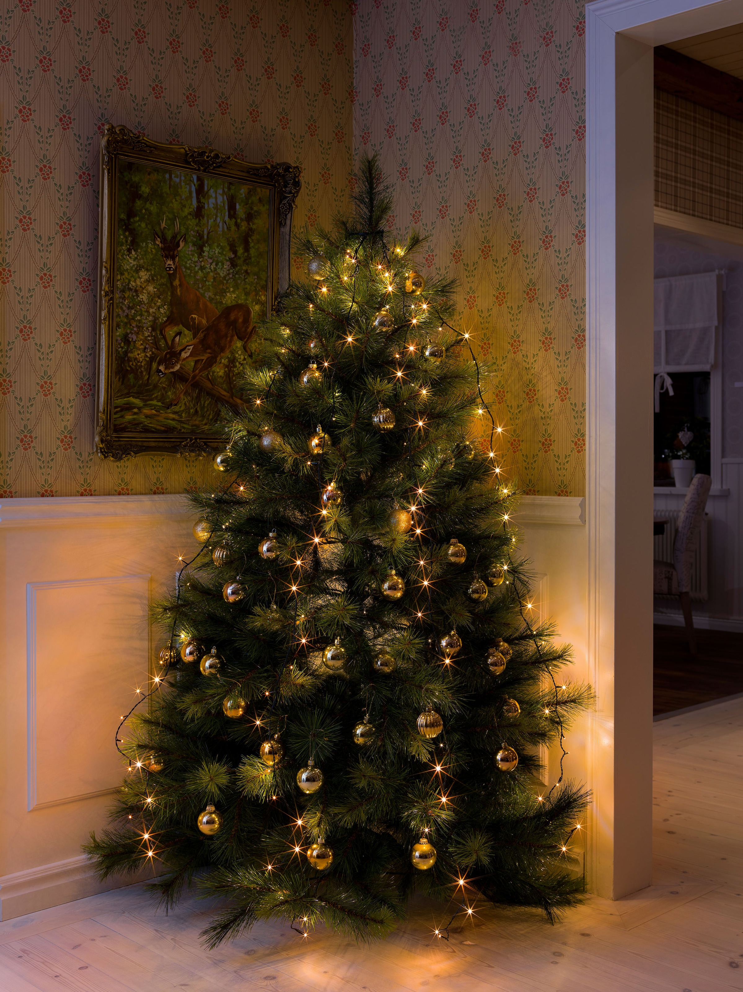 KONSTSMIDE LED-Baummantel »Weihnachtsdeko, Christbaumschmuck«, LED mit Ring, vormontiert 3 Dioden, mit 5 m OTTO bei Stränge 50 Lichterkette je