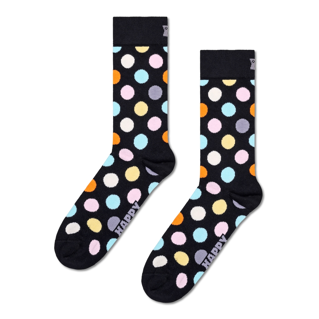 Happy Socks Socken »Classic Big Dot Socks«, (Packung, 2 Paar), allover mit Punkten