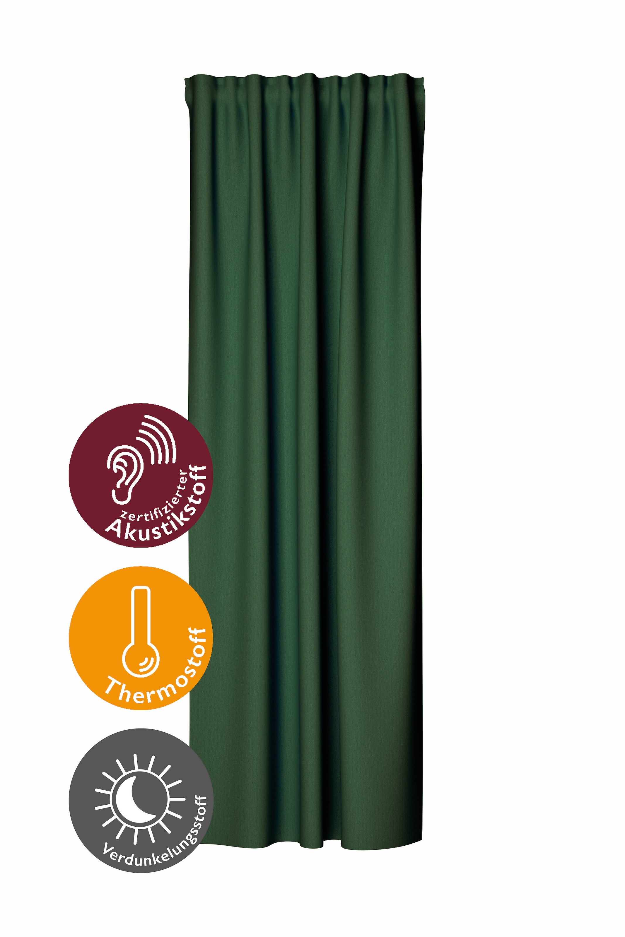 HOMING Verdunkelungsvorhang »Galdin« verdeckte Schlaufen 1 Stk. tlg. Fertigschal