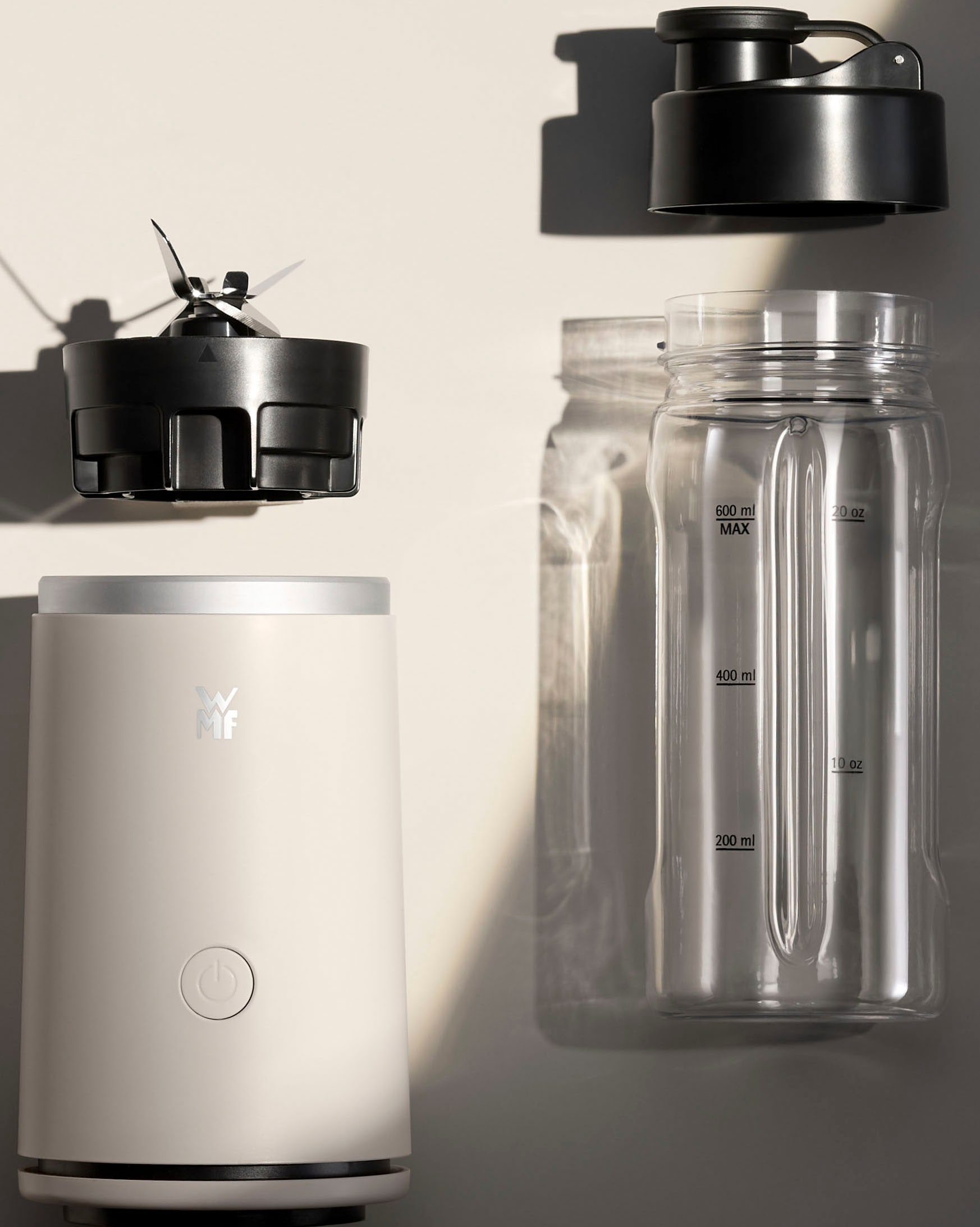 WMF Smoothie-Maker »Mix & Go Touch« 500 W recyceltes Material, auslaufsichere Trinkflasche, Einhandbedienung