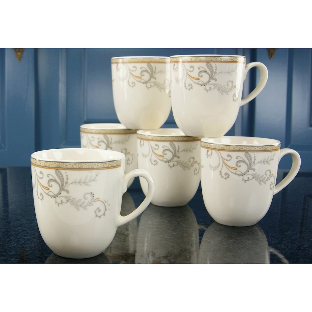 CreaTable Tasse »Kaffeebecher Villa Medici«, (Set, 6 tlg.)