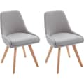 INOSIGN Stuhl »Dilla«, (Set), 2 St., Webstoff, im 1er und 2er Set erhältlich, aus pflegeleichtem Webstoff Bezug und massiven Eichenholzbeinen, Sitzhöhe 48 cm