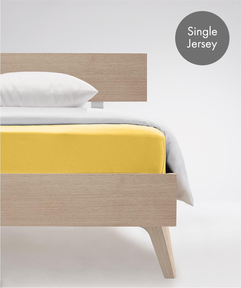 Fleuresse Spannbettlaken »Jenny C aus feinfädigem Mako-Jersey« für Matratzen bis 23 cm Höhe in gelb, Größe 180x200 190x200 200x200 23