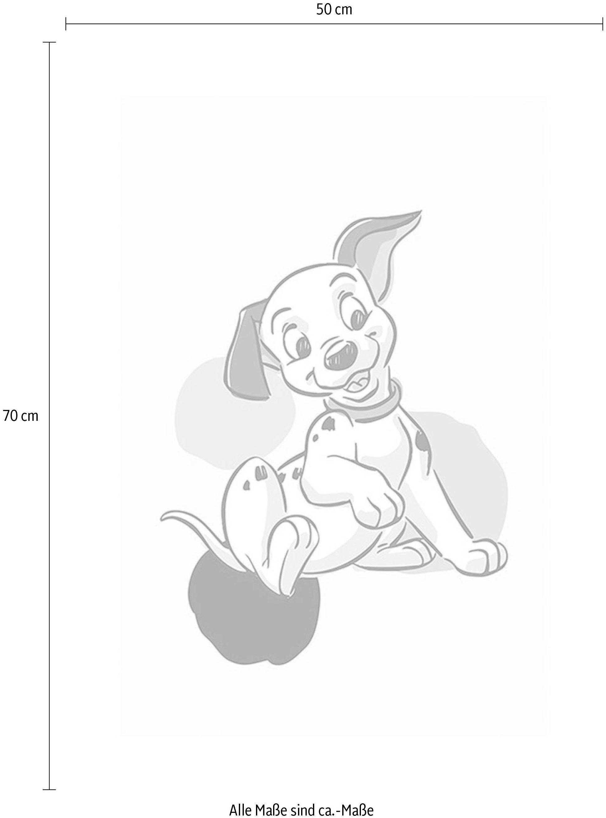 Komar Bild »101 Dalmatiner Dots«, Disney, (1 St.), Wandbild zur Dekoration im Kinderzimmer - ohne Rahmen
