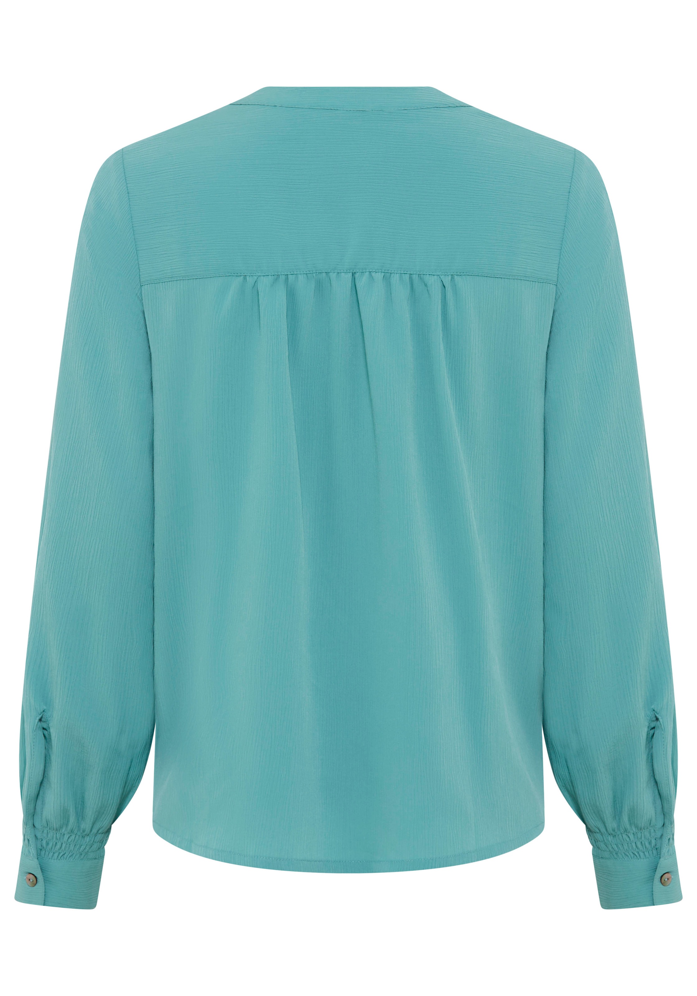 Laura Scott Langarmbluse mit V-Ausschnitt, figurumspielende Passform, hüftbedeckende Länge