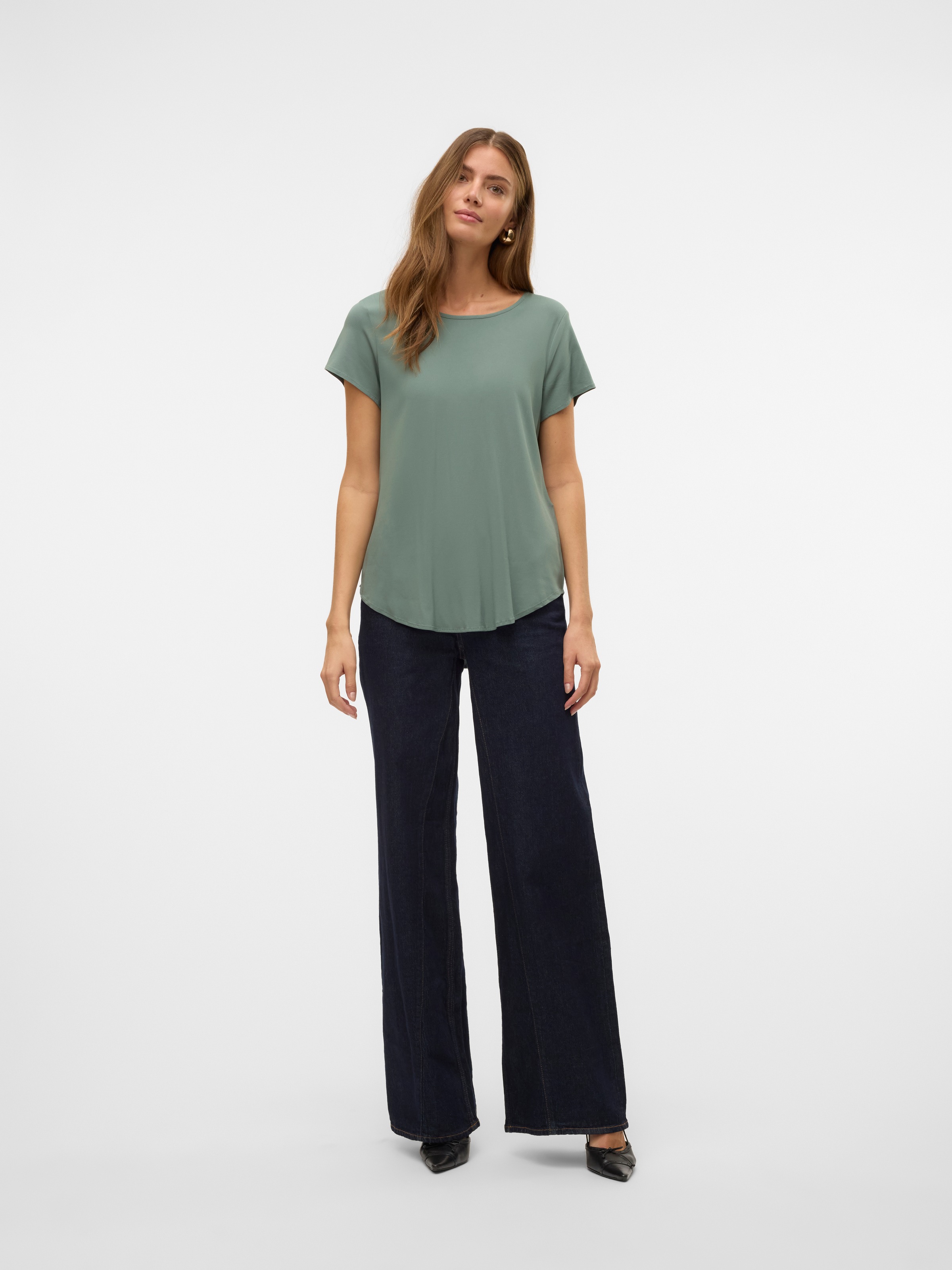 Vero Moda Blusenshirt »VMBELLA SS TOP WVN GA NOOS«