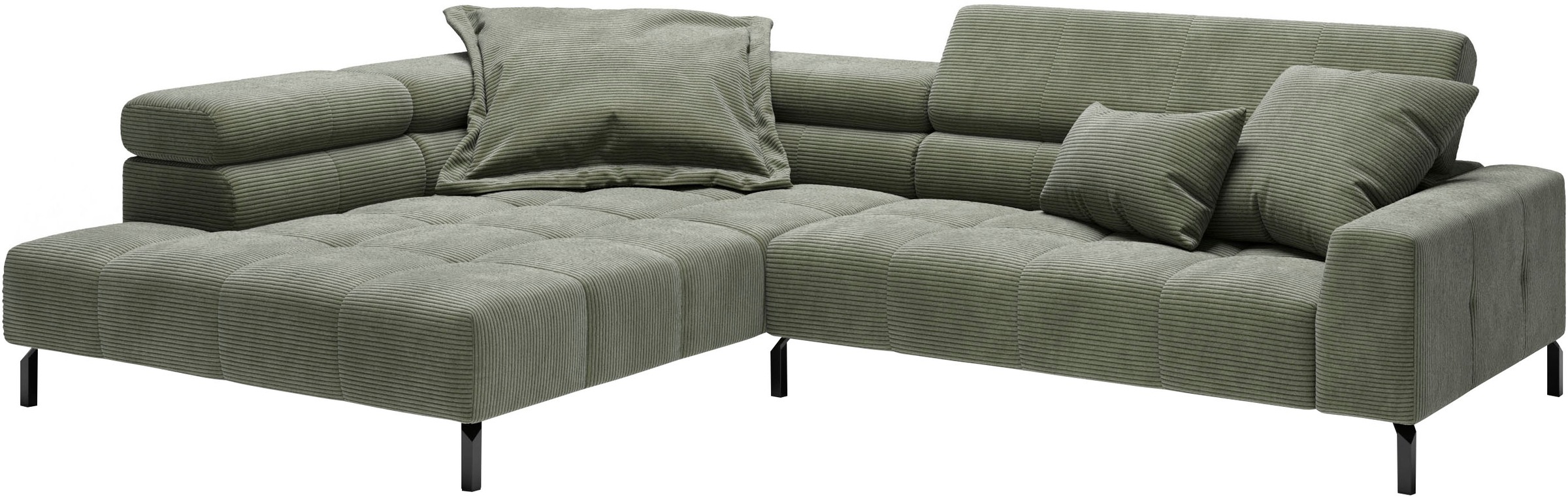 Home affaire Ecksofa »Claya, L-Form,  incl. Kopfteilverstellung, Breite 311 cm« ohne elektrischen Sitzvorzug