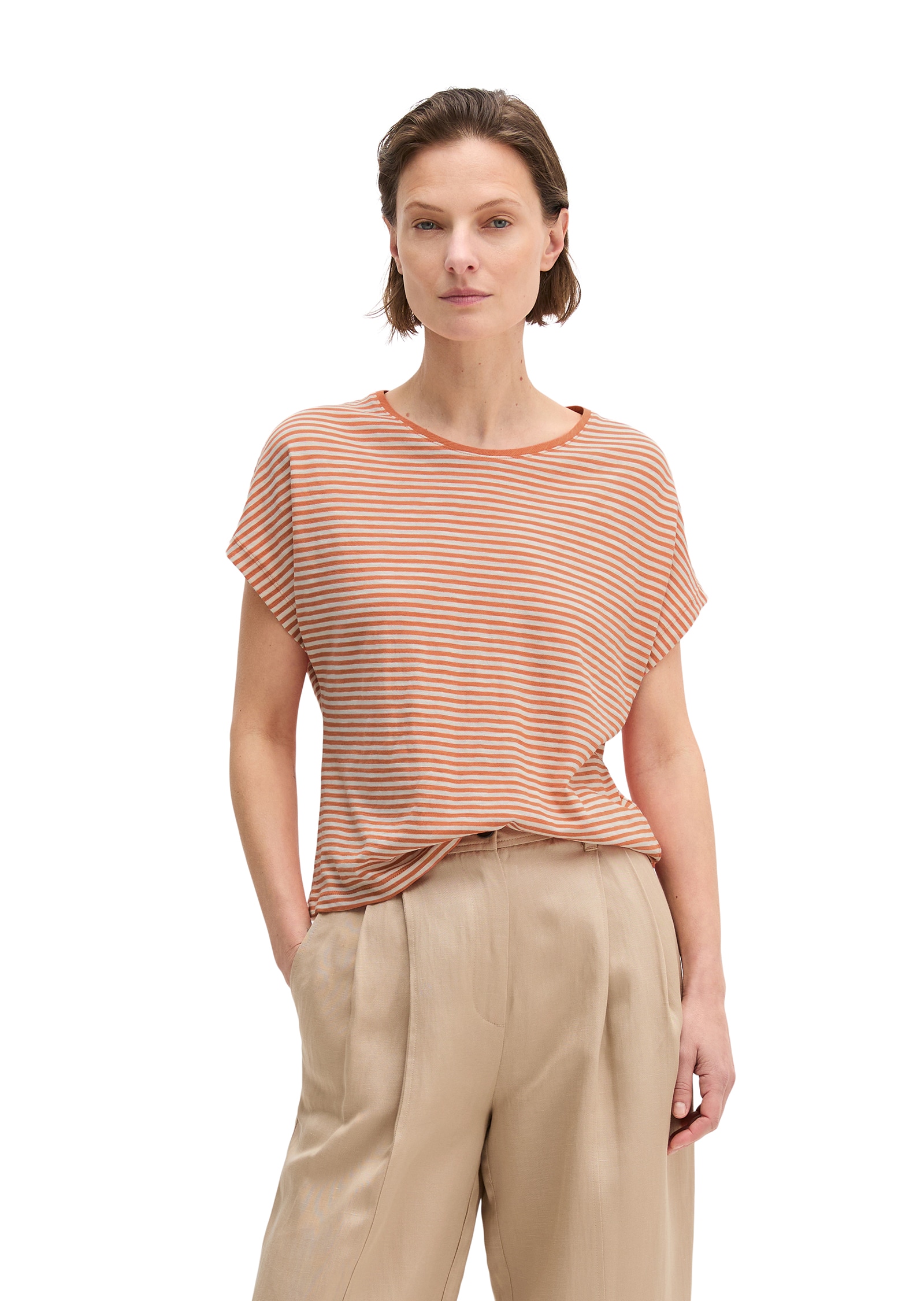 Marc O'Polo T-Shirt Gestreift, regular aus Baumwoll-Single-Jersey