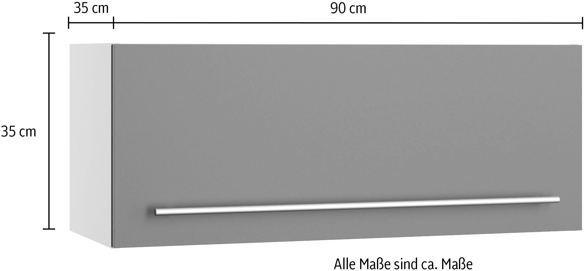 KOCHSTATION Klapphängeschrank »KS-Bern2«, Breite 90 cm, 1 Klappe