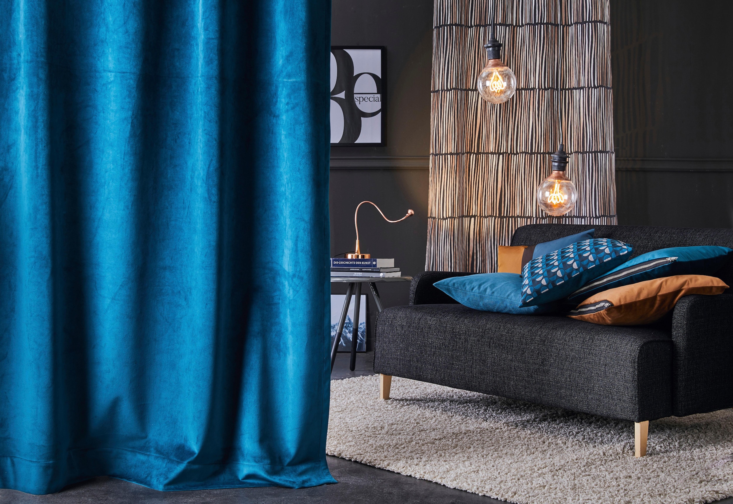 APELT Dekokissen »TASSILO« Uni, Samt, Kissenhülle mit Füllung, 1 Stück