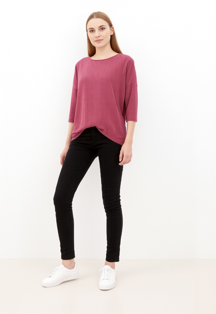 ONLY 3/4-Arm-Shirt »ONLGLAMOUR 3/4 TOP JRS NOOS« in lässiger Oversize-Form