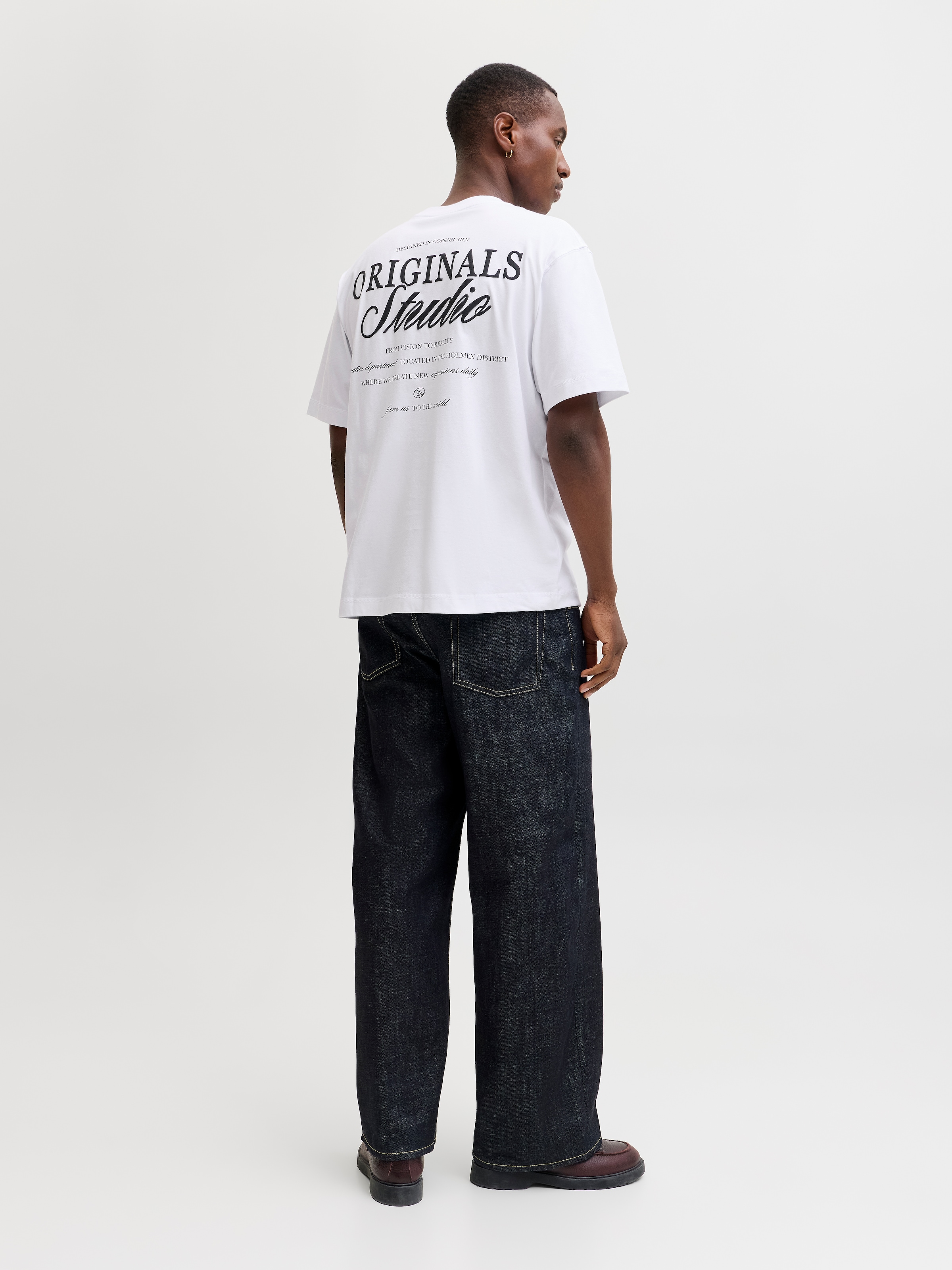 Jack & Jones Rundhalsshirt »JORNORREBRO TYPO TEE SS CREW NECK NOOS« Baumwolle, relaxed fit
