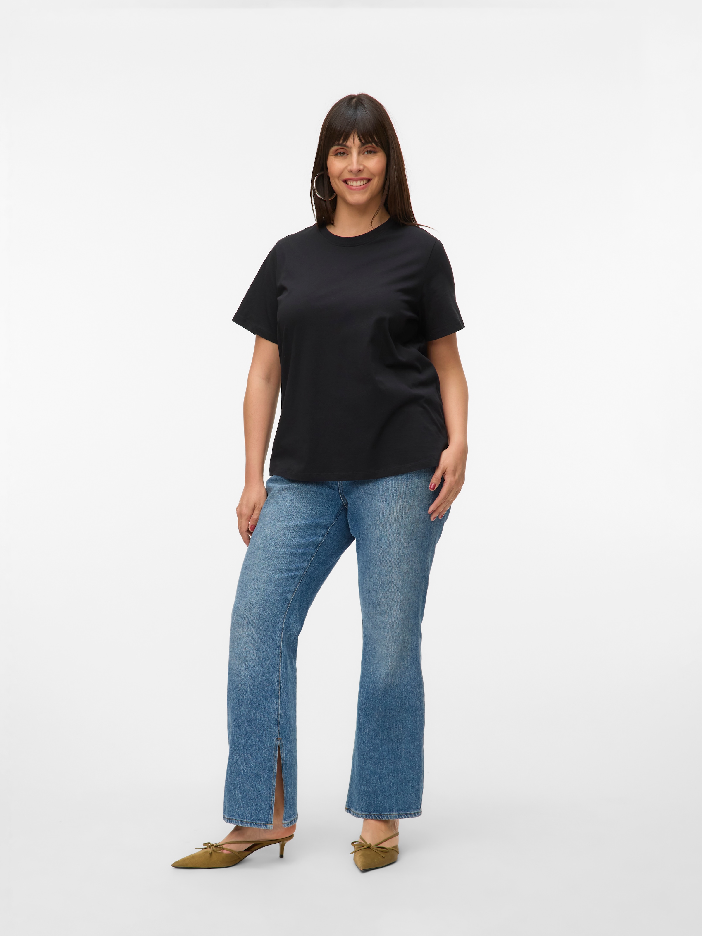 Vero Moda Curve Kurzarmshirt »VMPAULINA SS T-SHIRT GA JRS NOOS CUR«