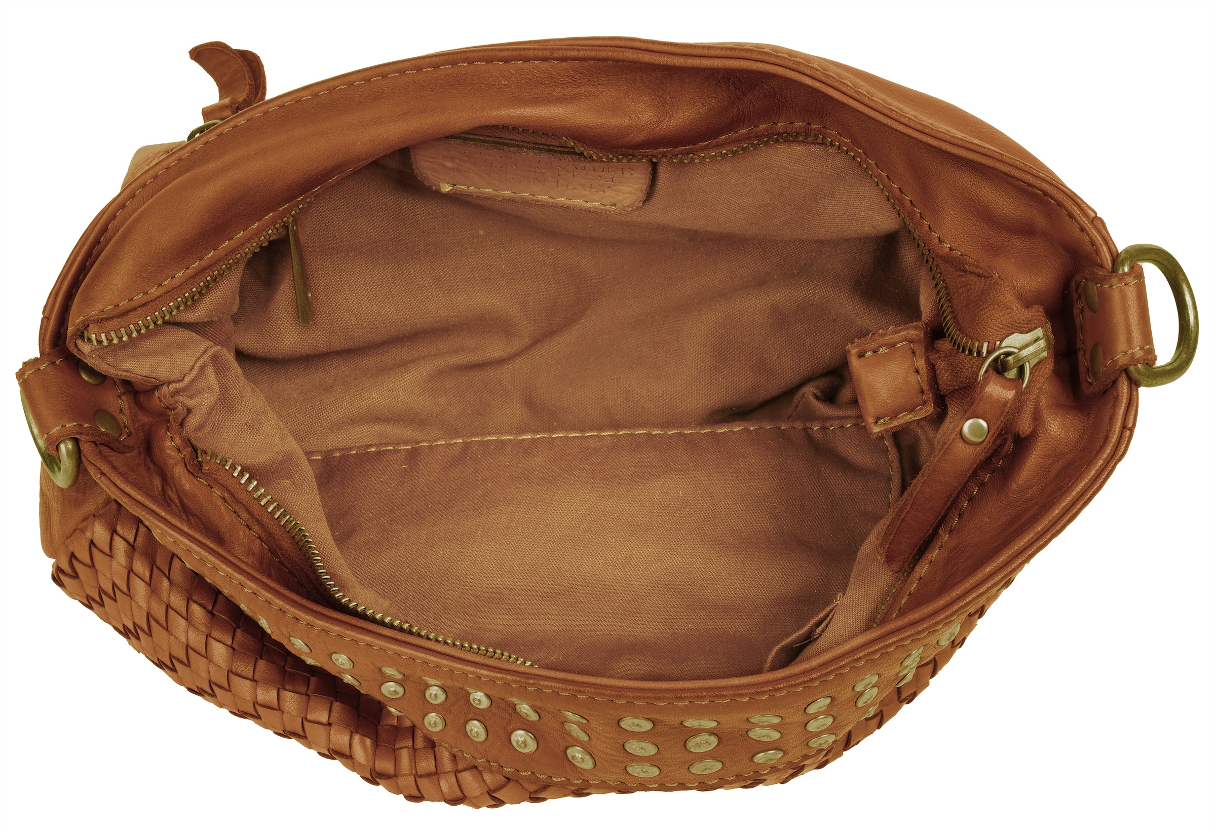 Samantha Look Umhängetasche echt Leder, Made in Italy