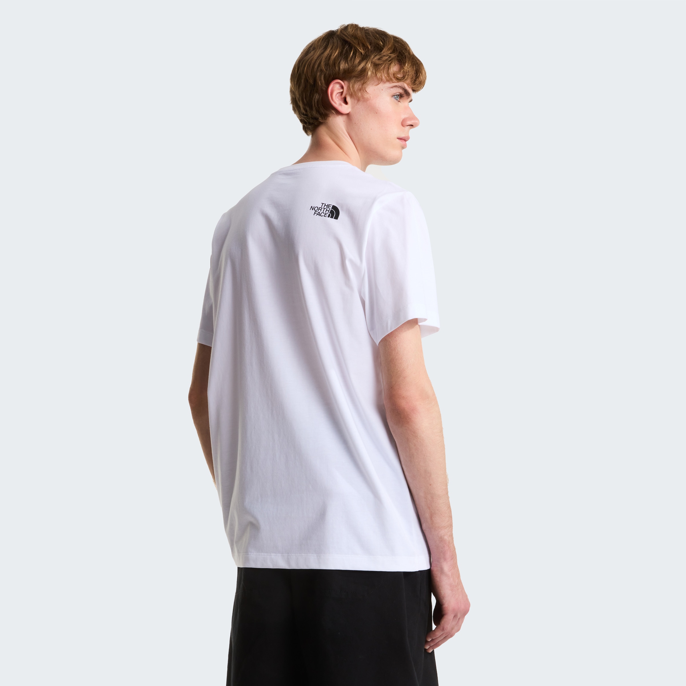 The North Face T-Shirt »M NEVER STOP EXPLORING REGULAR SHORT SLEEVE TEE-GRAPHIC« normale Passform, kurze Ärmel, für Sport und Freizeit