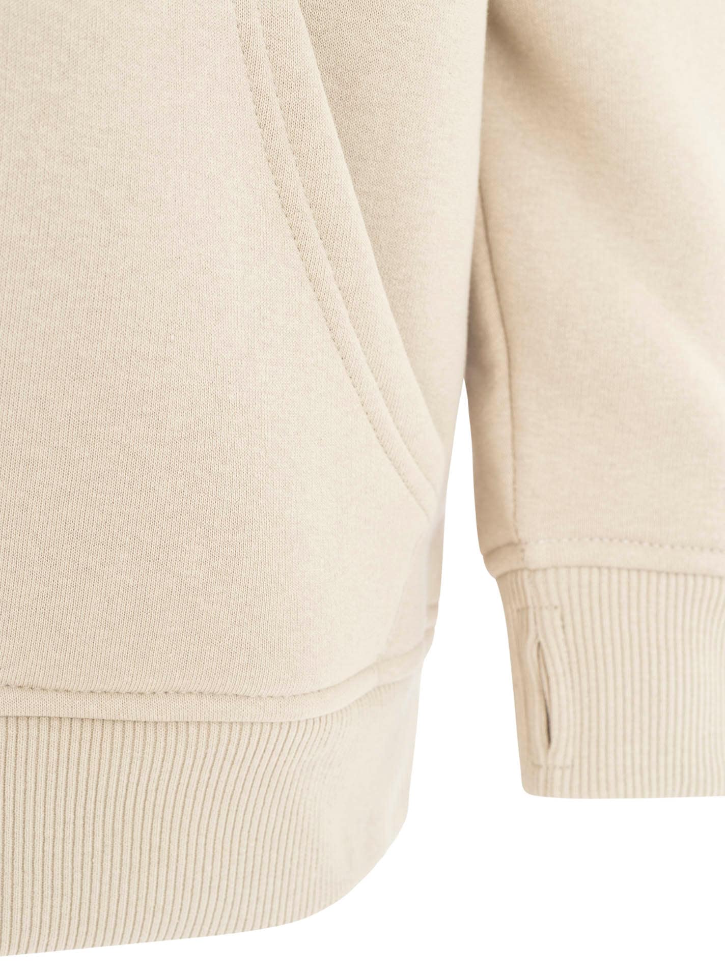 Zwillingsherz Hoodie »"Smile Cross"«, Statement Schriftzug, Stickerei, Kapuze, Kängurutasche

