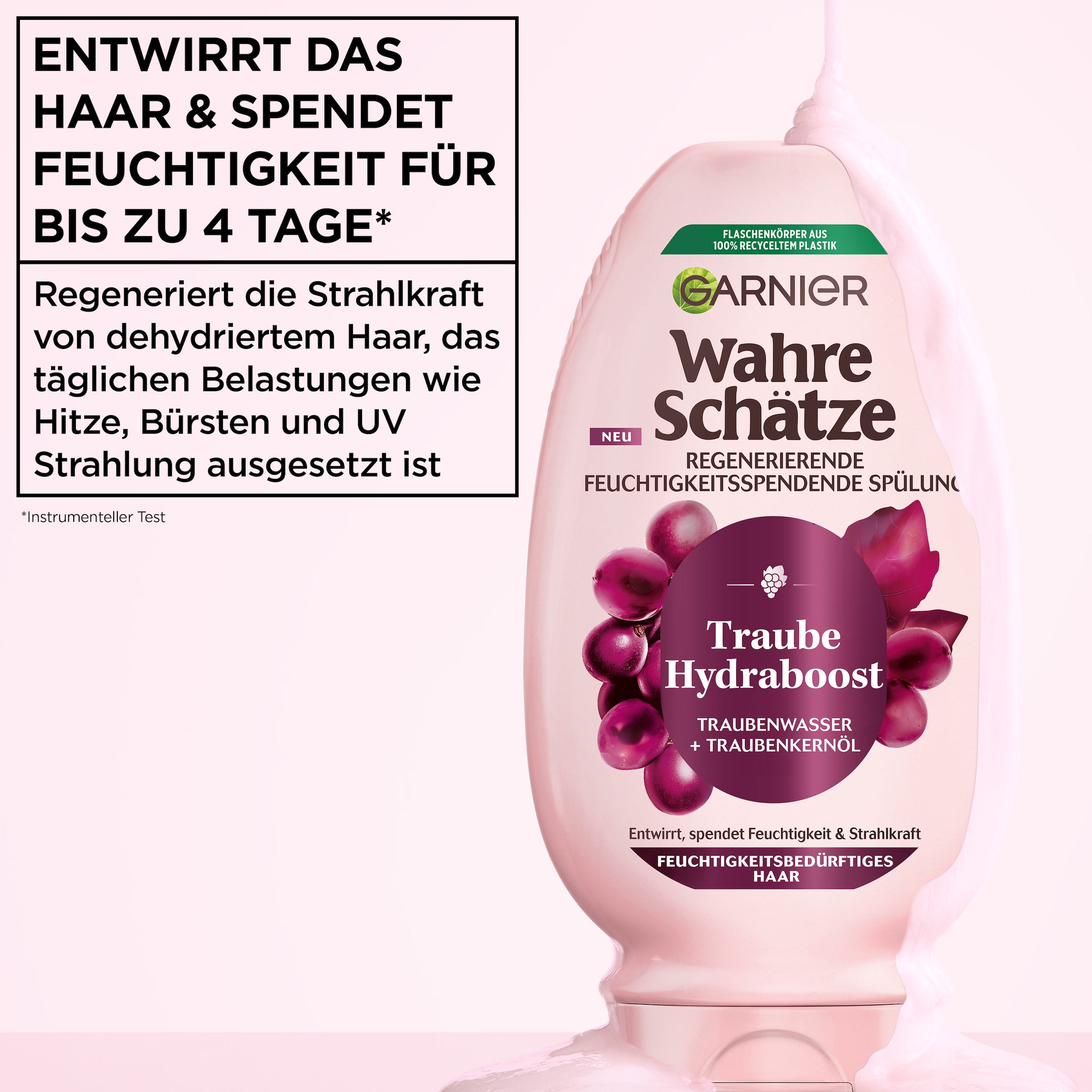 GARNIER Haarspülung »Garnier Wahre Schätze Traube Hydraboost Spülung (6er Packung)«