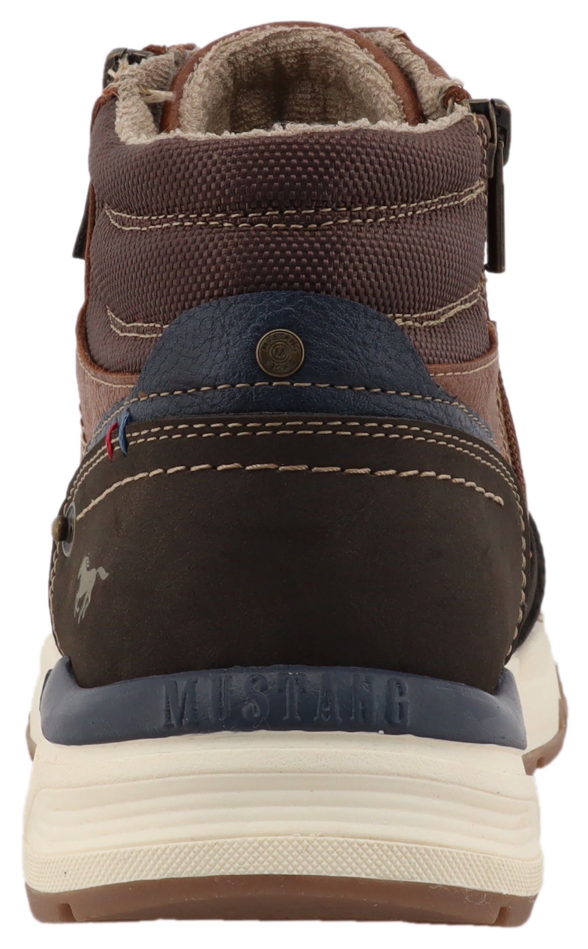 Mustang Shoes Sneaker »Mart«  High Top Sneaker, Schnürboots mit Reißverschluss