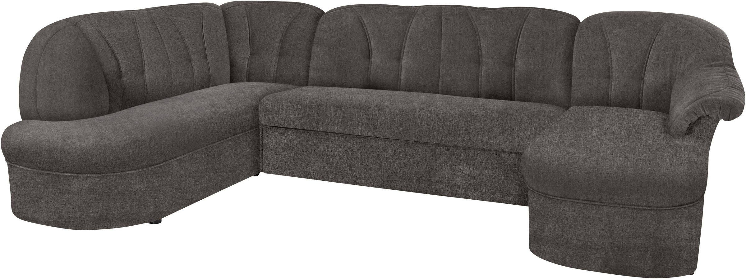 DOMO collection Wohnlandschaft »Pegnitz, zeitlos und modern, mit attraktiver Rückensteppung, U-Form«, wahlweise mit Bettfunktion