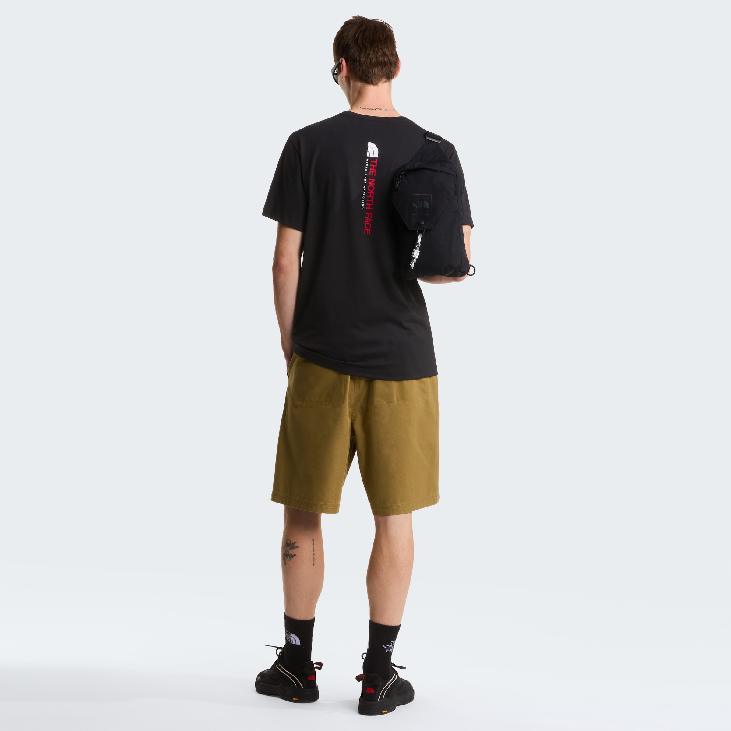 The North Face T-Shirt »M VERTICAL REGULAR SHORT SLEEVE TEE-GRAPHIC« normale Passform, kurze Ärmel, für Sportmode und Outdoormode