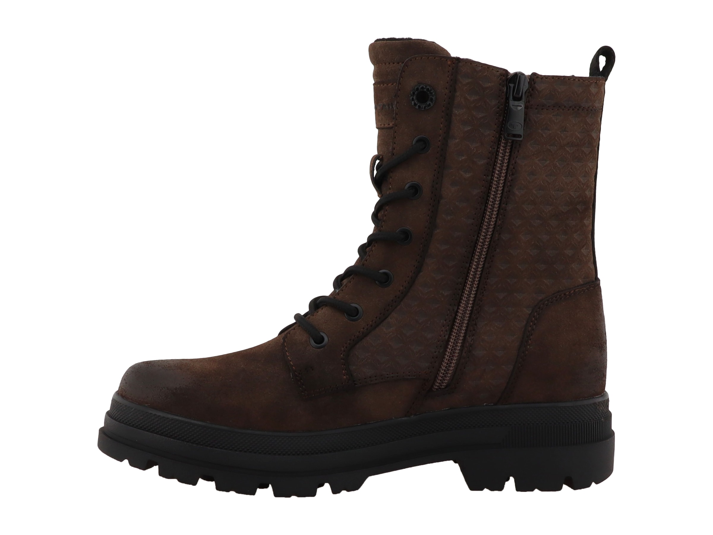 TOM TAILOR Winterboots  Blockabsatz, Schnürboots mit wasserabweisender TEX-Ausstattung