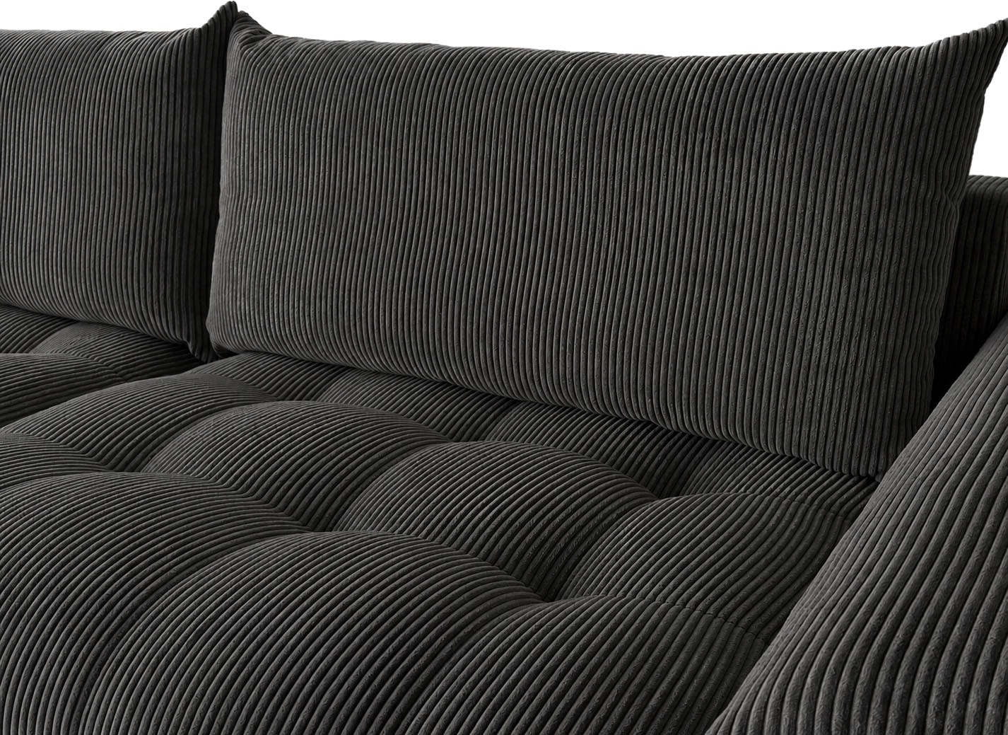 OTTO home Ecksofa »Soft&Cosy Pik XL, L-Form, B: 246 cm, Mega Sofa in Cord« Lounge-Komfort mit edler Sitzsteppung, Federkern