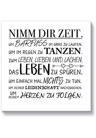 Artland Holzbild »Nimm dir Zeit«, Sprüche & Texte, (1 St.) kaufen