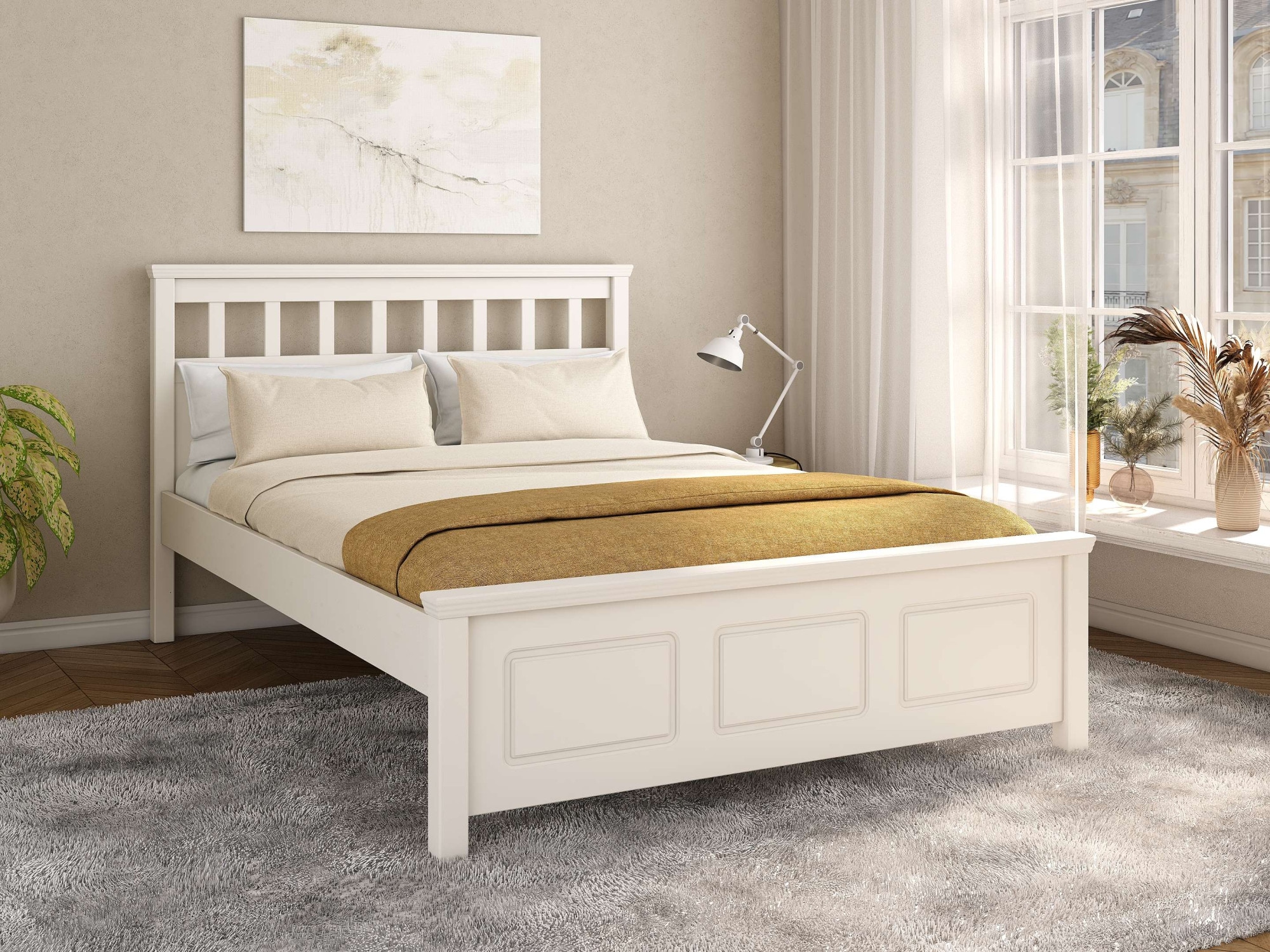OTTO home Bett »Tillian, Bettgestell, Doppelbett, Bettkasten optional, Made in EU« Liegefläche 140x200cm,  aus massiver Kiefer in Kombination mit MDF, FSC®, inklusive Lattnerost
