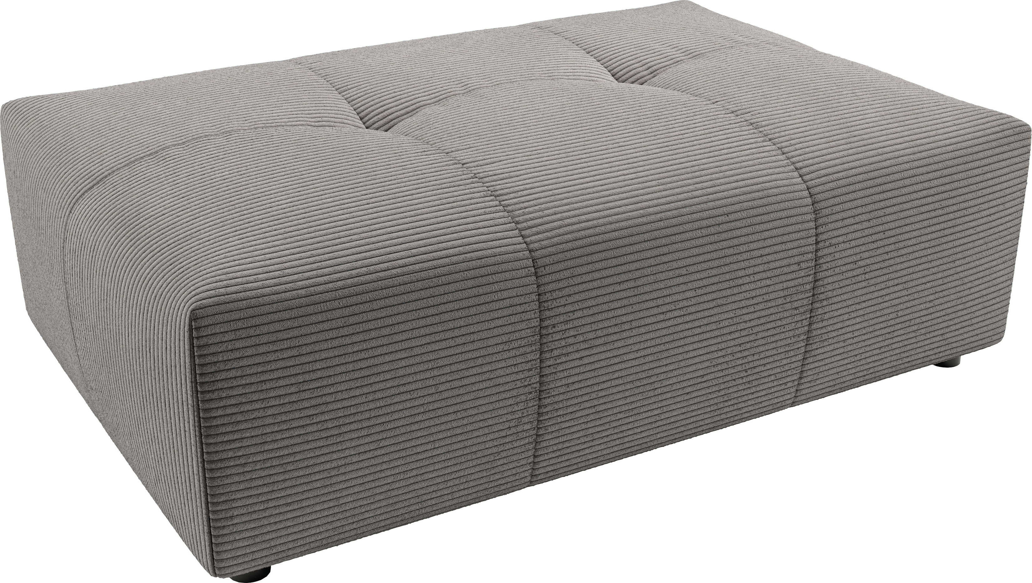 3c Candy Polsterhocker »Yoshy« Passend zur Serie Yoshy in grau, Größe B/H/T: 120 cm x 41 cm x 83 cm