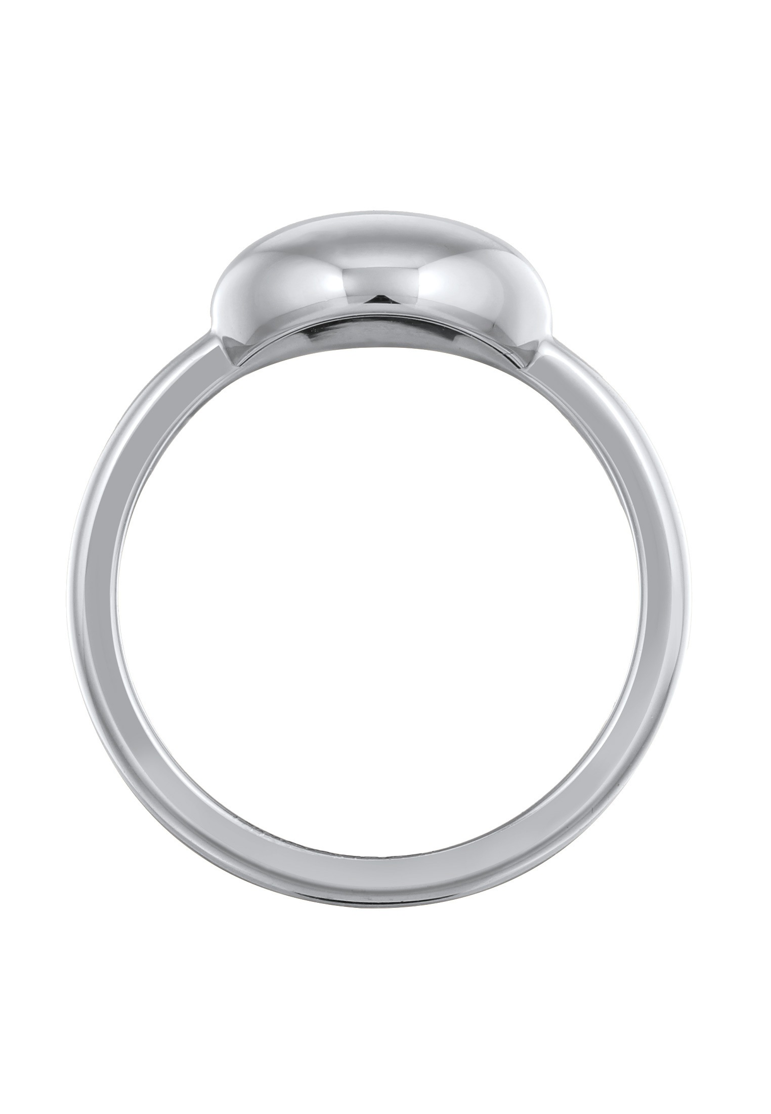 Elli Silberring »Ring Kugel Rund Chunky Silberfarben«