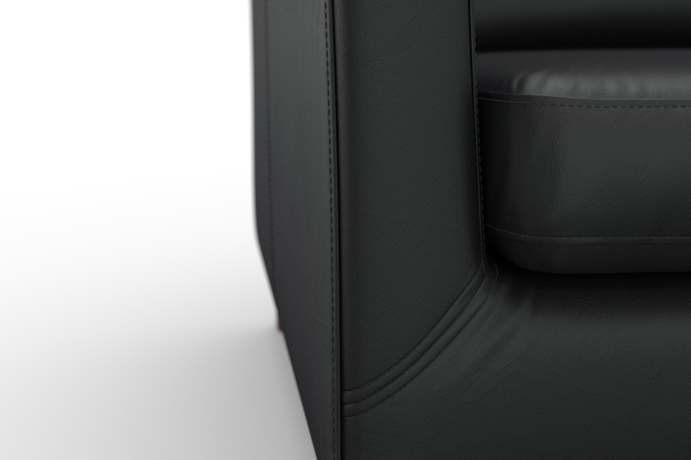 machalke® 2,5-Sitzer »amadeo«, Ledersofa mit geschwungenen Armlehnen, Breite 180 cm