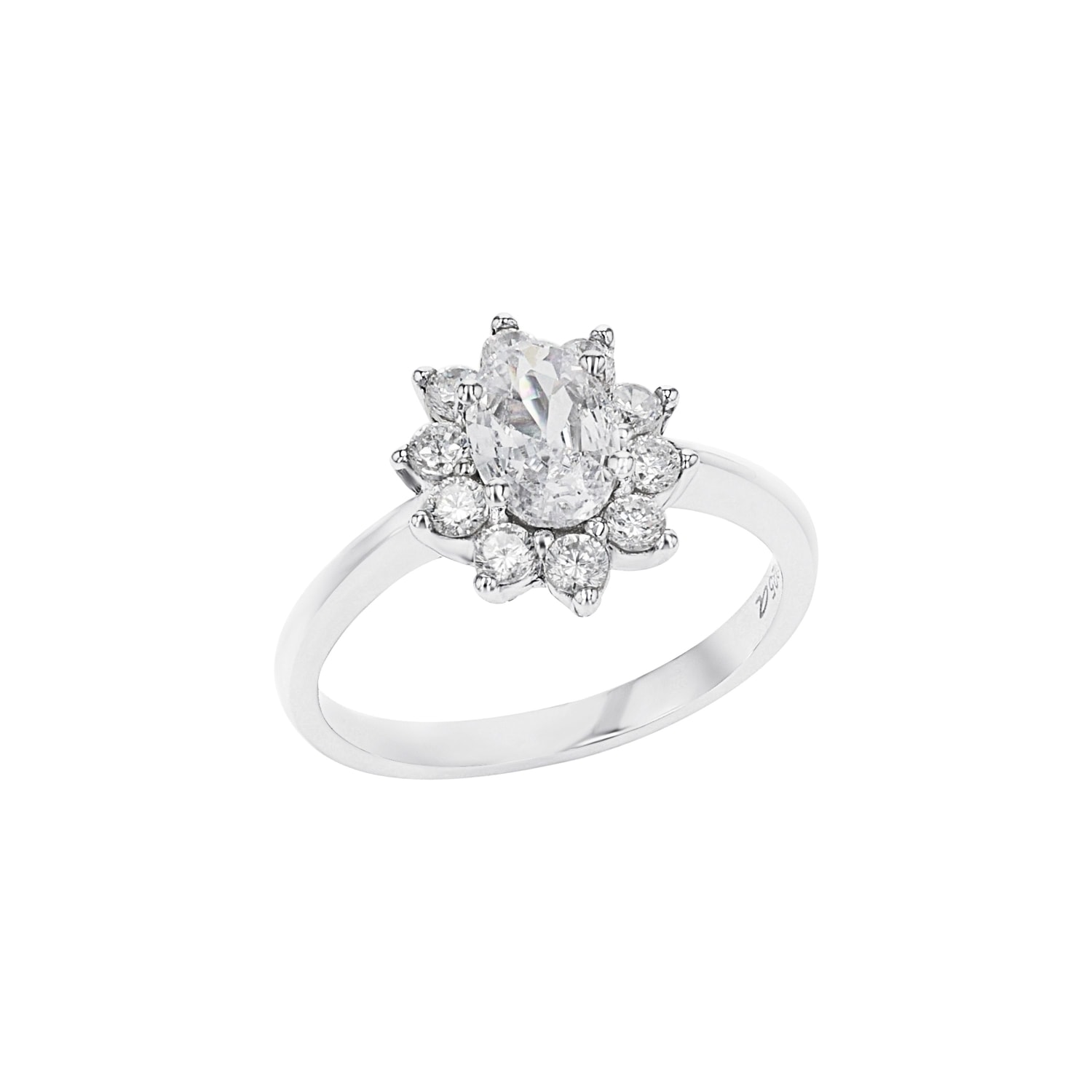 Amor Fingerring mit Zirkonia (synth.)