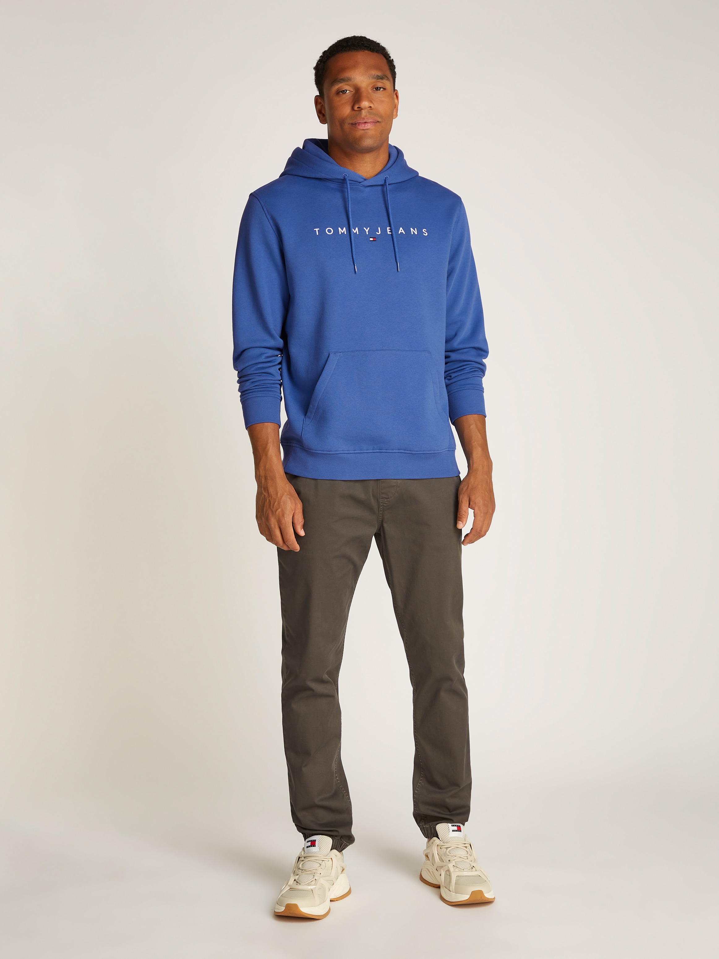 Tommy Jeans Plus Hoodie »TJM REG LINEAR LOGO HOODIE EXT«, in Große Größen, Logodruck