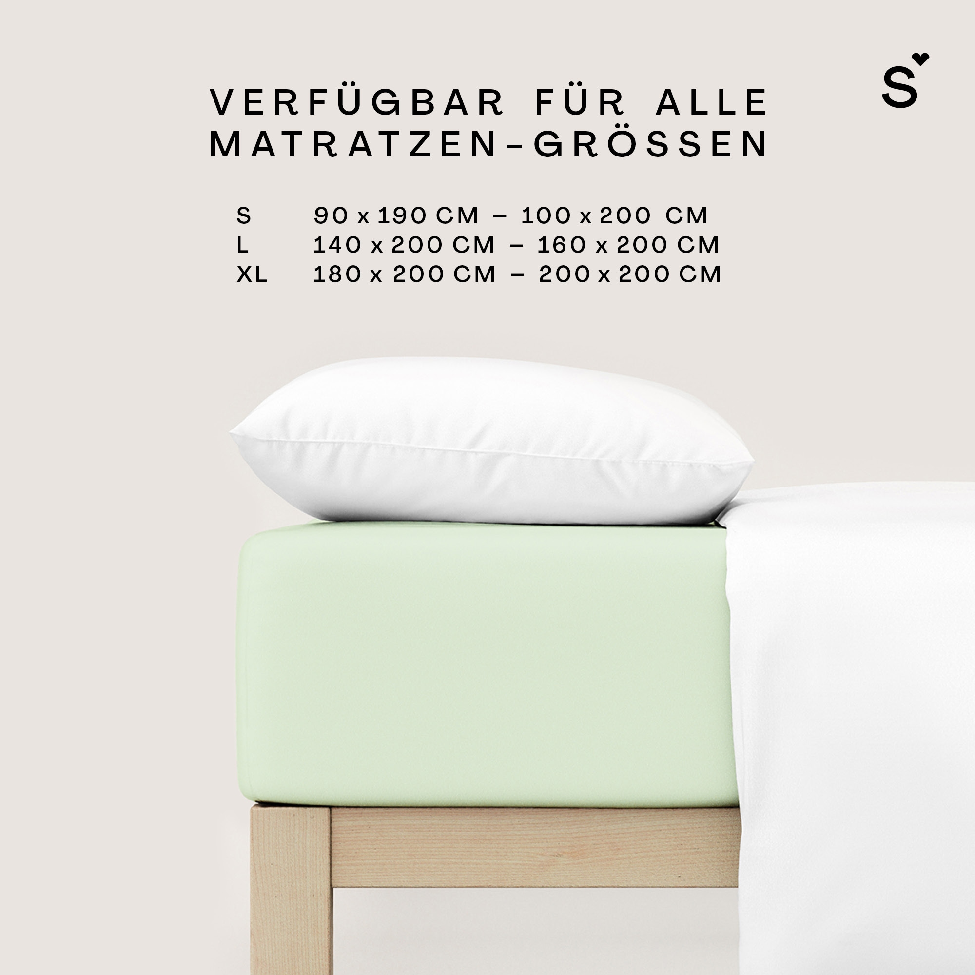 Schlafgut Spannbettlaken »Basic Cotton Bettlaken, 160 g/m², 100% Baumwolle, Spannbetttuch« Spannbettlaken bis 20 cm Matratzenhöhe, bügelfrei und pflegeleicht