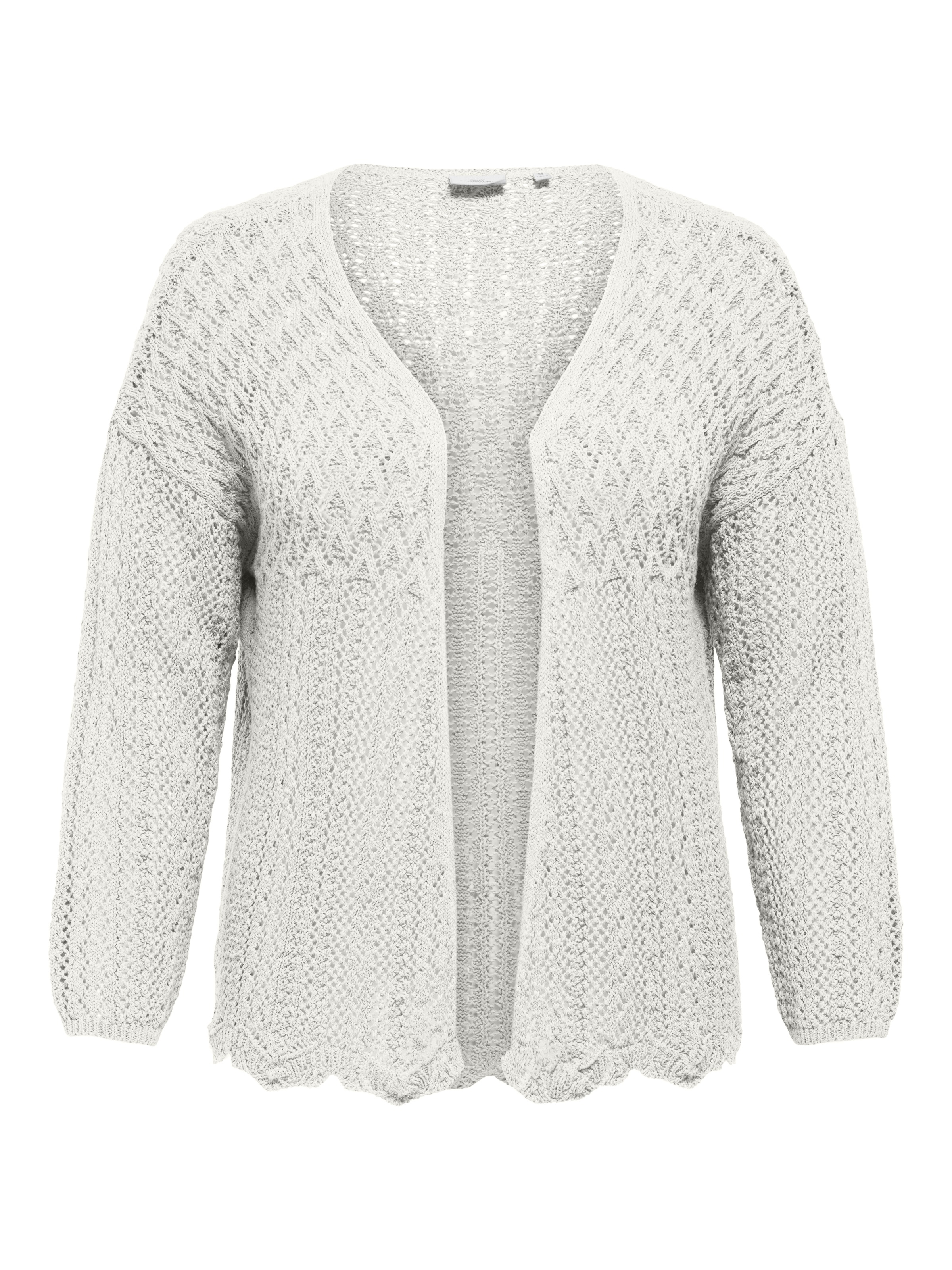 ONLY CARMAKOMA Strickjacke »CARNOLA 7/8 LIFE OPEN CARDIGAN KNT NOOS«