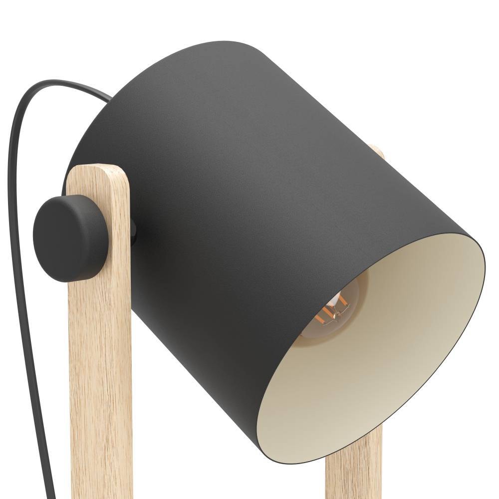 EGLO Stehlampe »HORNWOOD«, 1 flammig, Leuchtmittel E27 | ohne Leuchtmittel, Vintage Stehleuchte, Industrial Design, Retro Stehlampe