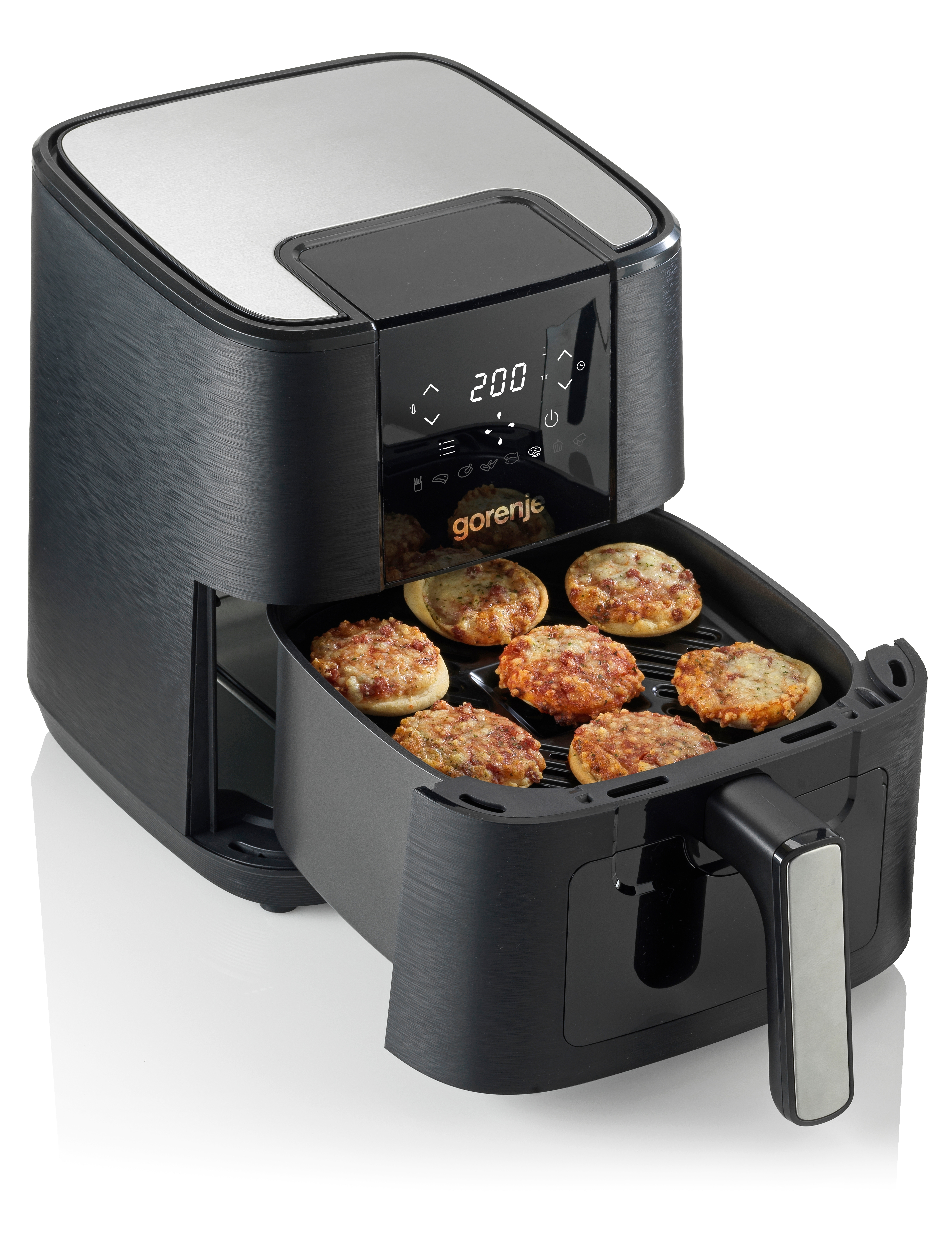 Gorenje Heißluftfritteuse »AF1350DWB« 1350 W mit Sichtfenster, 5,4 Liter Volumen, LED-Display in silberfarben