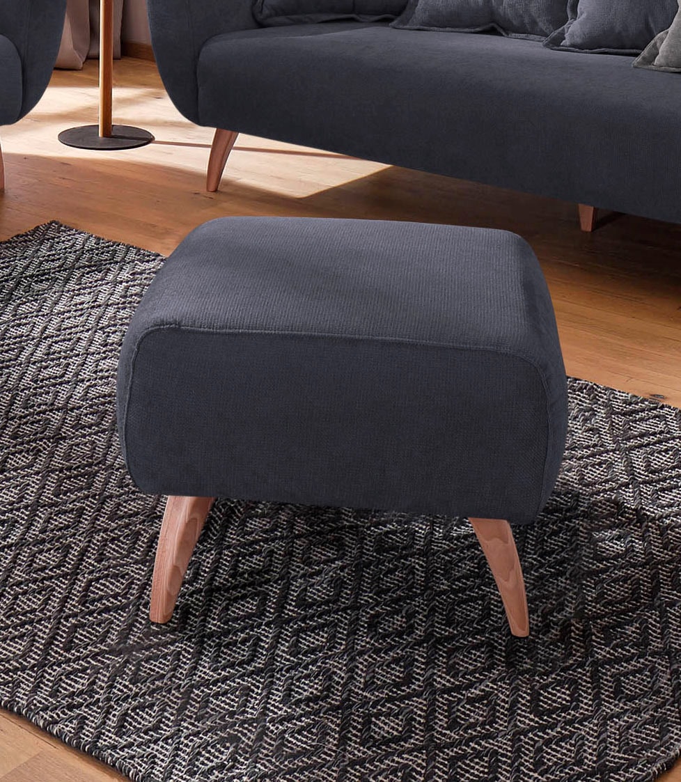 Home affaire Hocker »Baggio« mit Holzfüßen