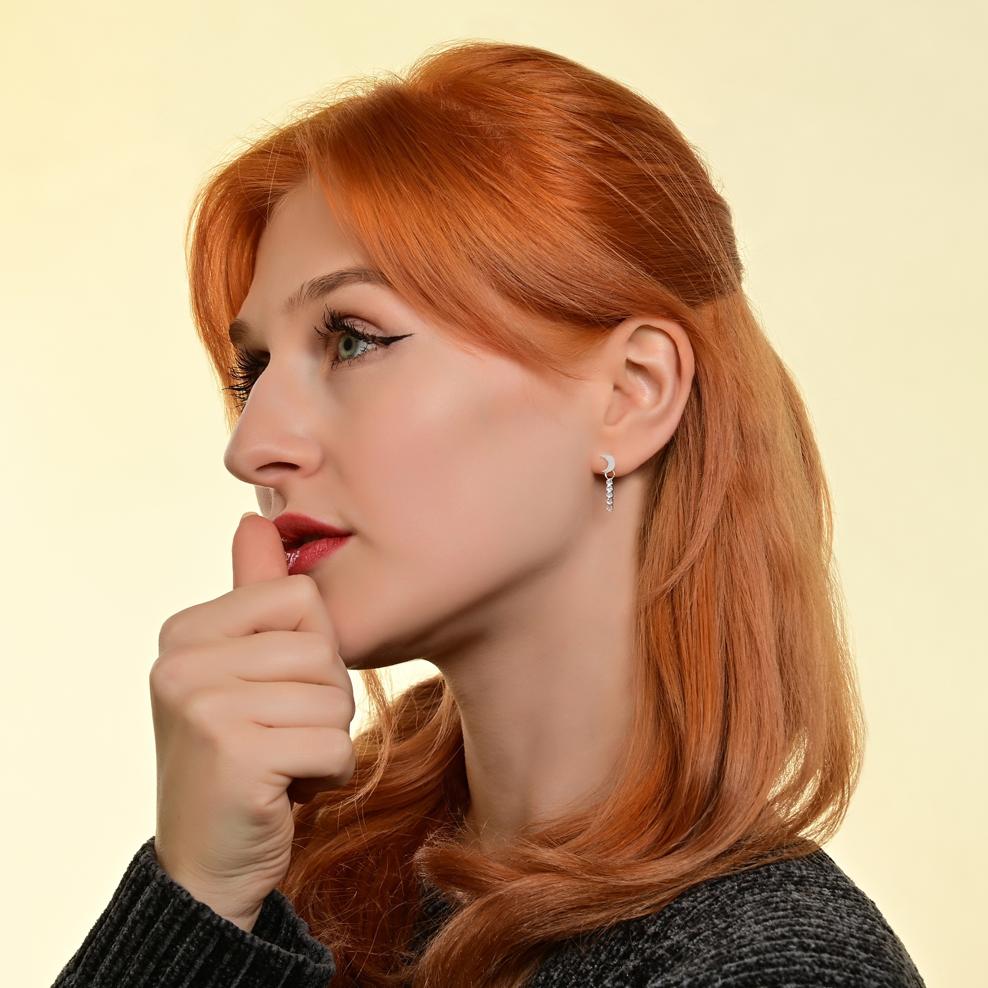 Adelia´s Kettenanhänger »Damen Anhänger ¿ Mond Anhänger aus 925 Silber«