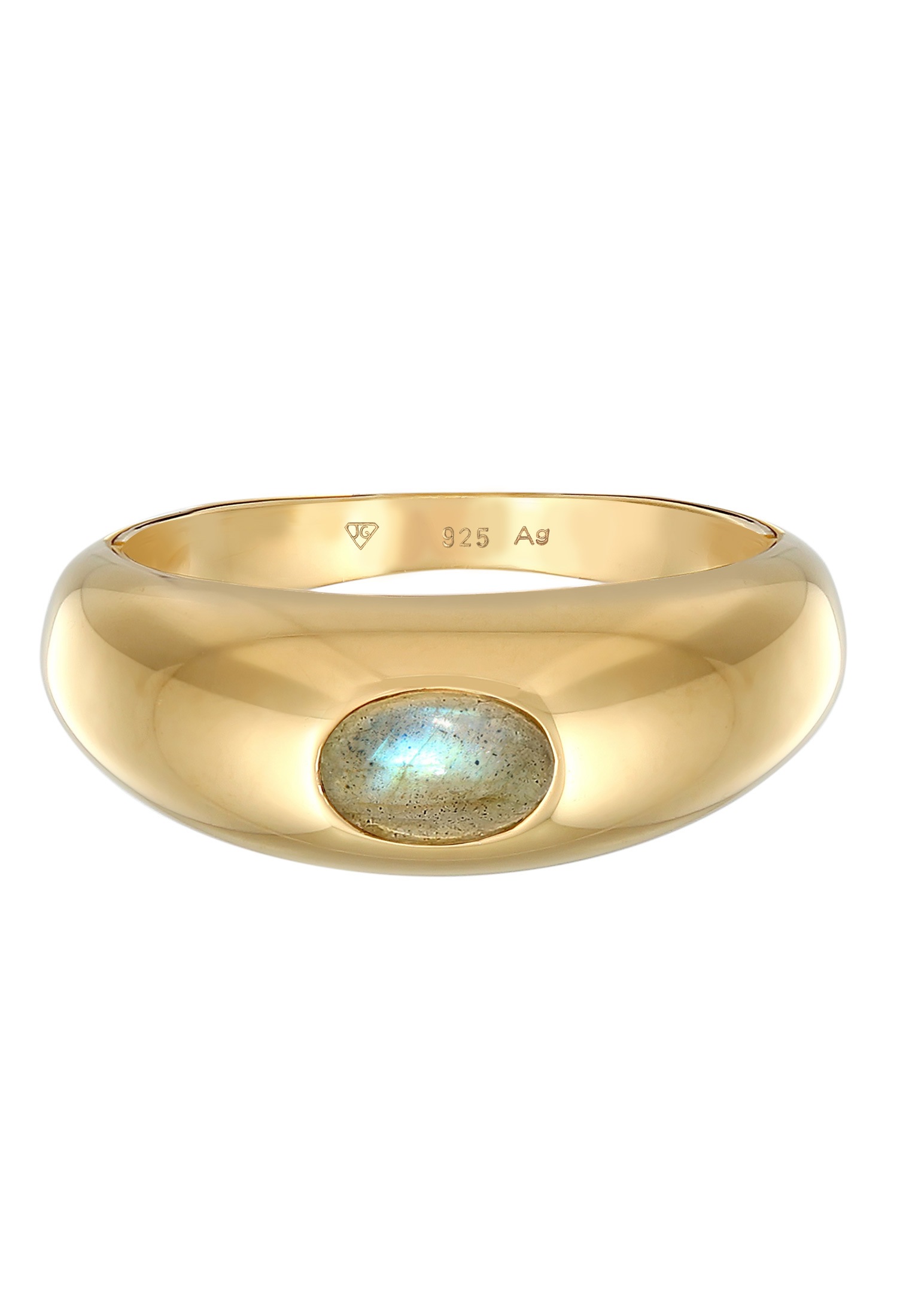 Elli Premium Silberring »Ring Labradorit Edelstein Schlicht 925 Silber«