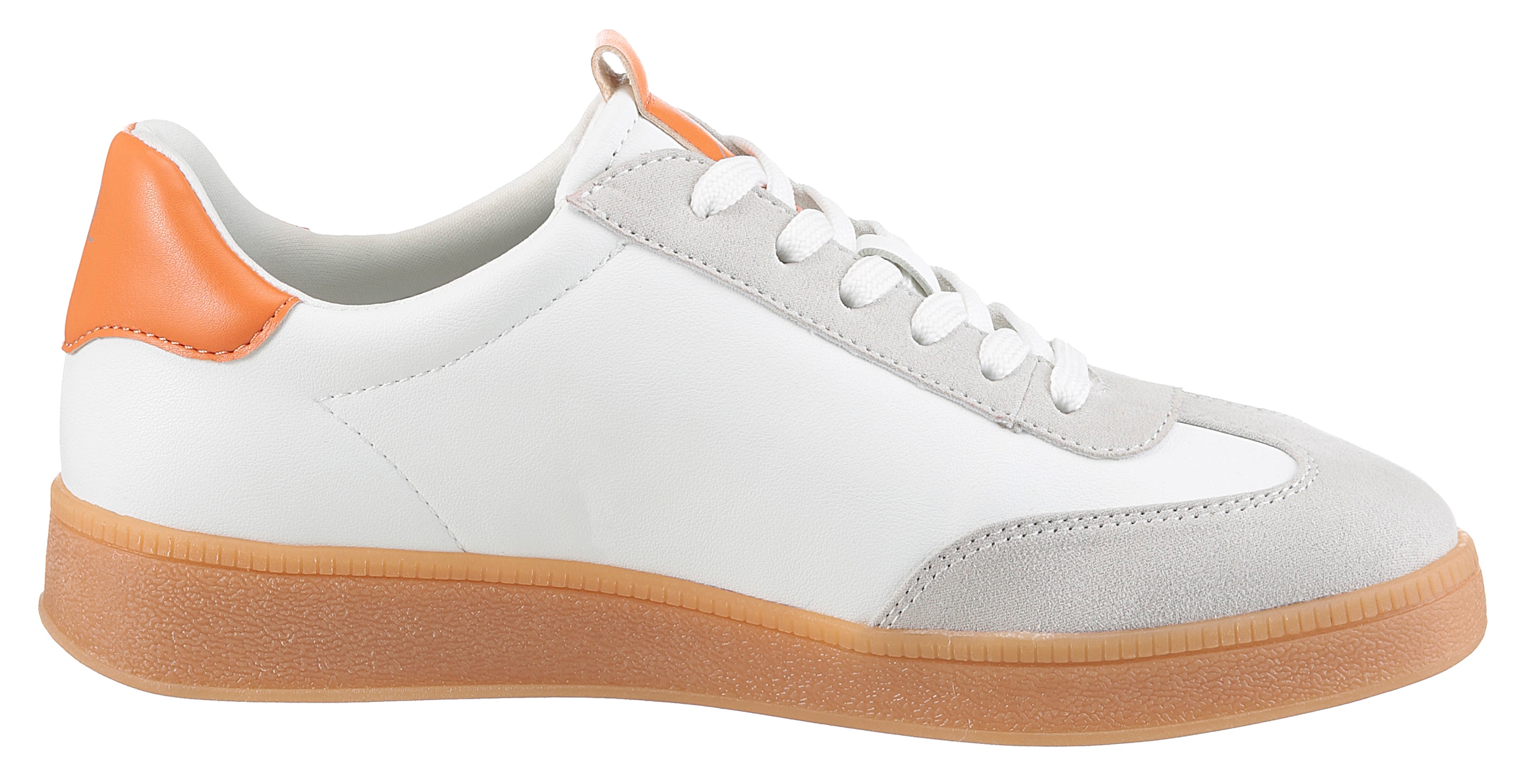 MARCO TOZZI by GMK Plateausneaker, Freizeitschuh, Halbschuh, Schnürschuh mit seitlichem Herz-Detail
