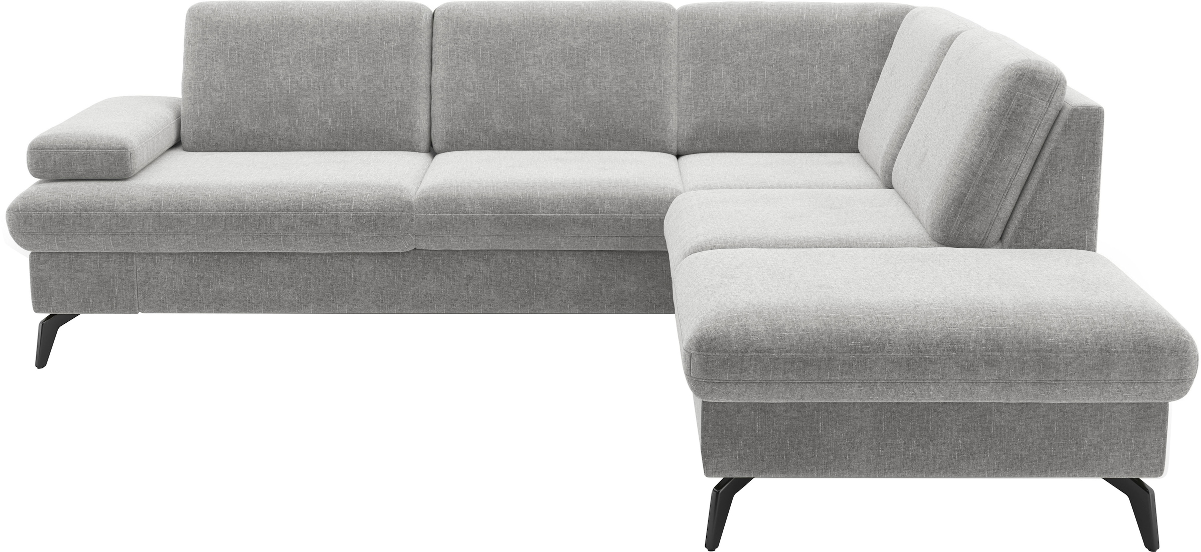 sit&more Ecksofa »Morris Jubi L-Form«, inkl. Armteilfunktion und 1 Zierkissen, wahlweise mit Bettfunktion