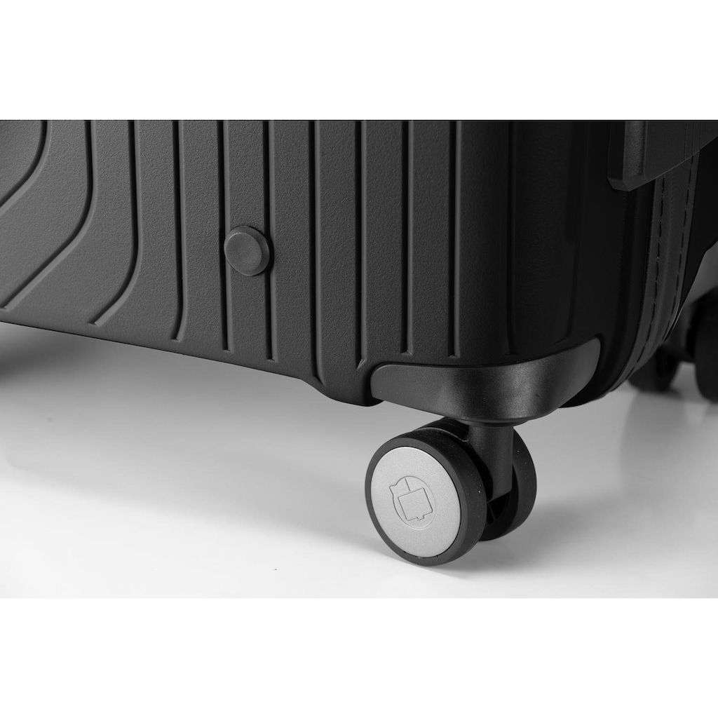 Hauptstadtkoffer Hartschalen-Trolley »TXL, 66 cm, schwarz«, 4 Rollen, Hartschalen-Koffer Koffer mittel groß Reisegepäck TSA Schloss